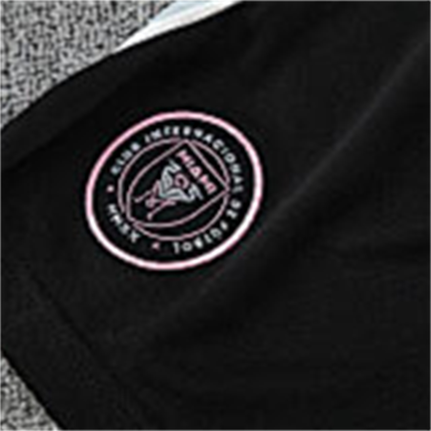 TKH-turbokithub-INT M.A.M 25-26 Short-Sleeve Training Set - Light Grey Stripes Black Top & Black Shorts
