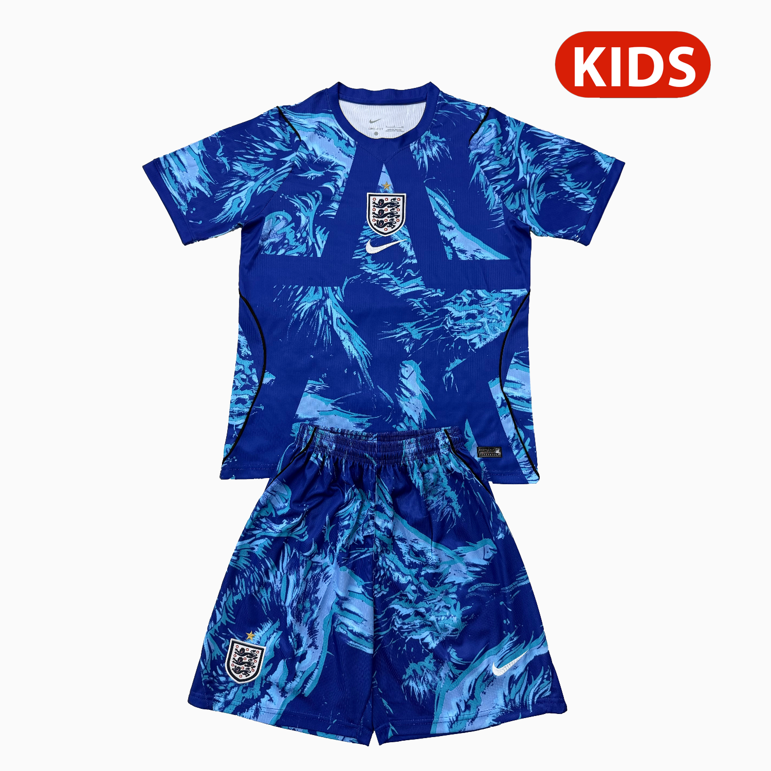 TKH-turbokithub-England 25-26 Blue Goalkeeper Kids Kit