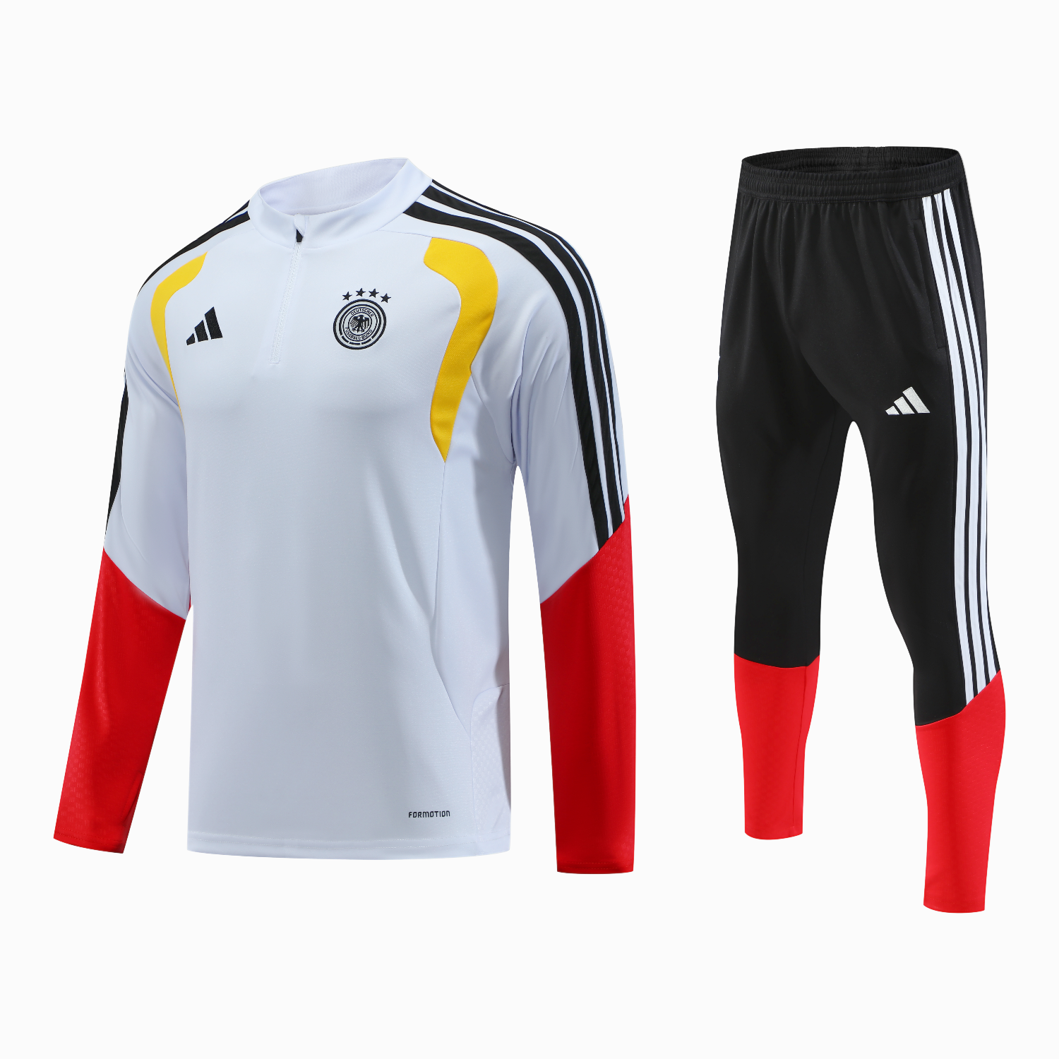 TKH-turbokithub-Germany 2026 Long Sleeve Training Set - White Top & Pants