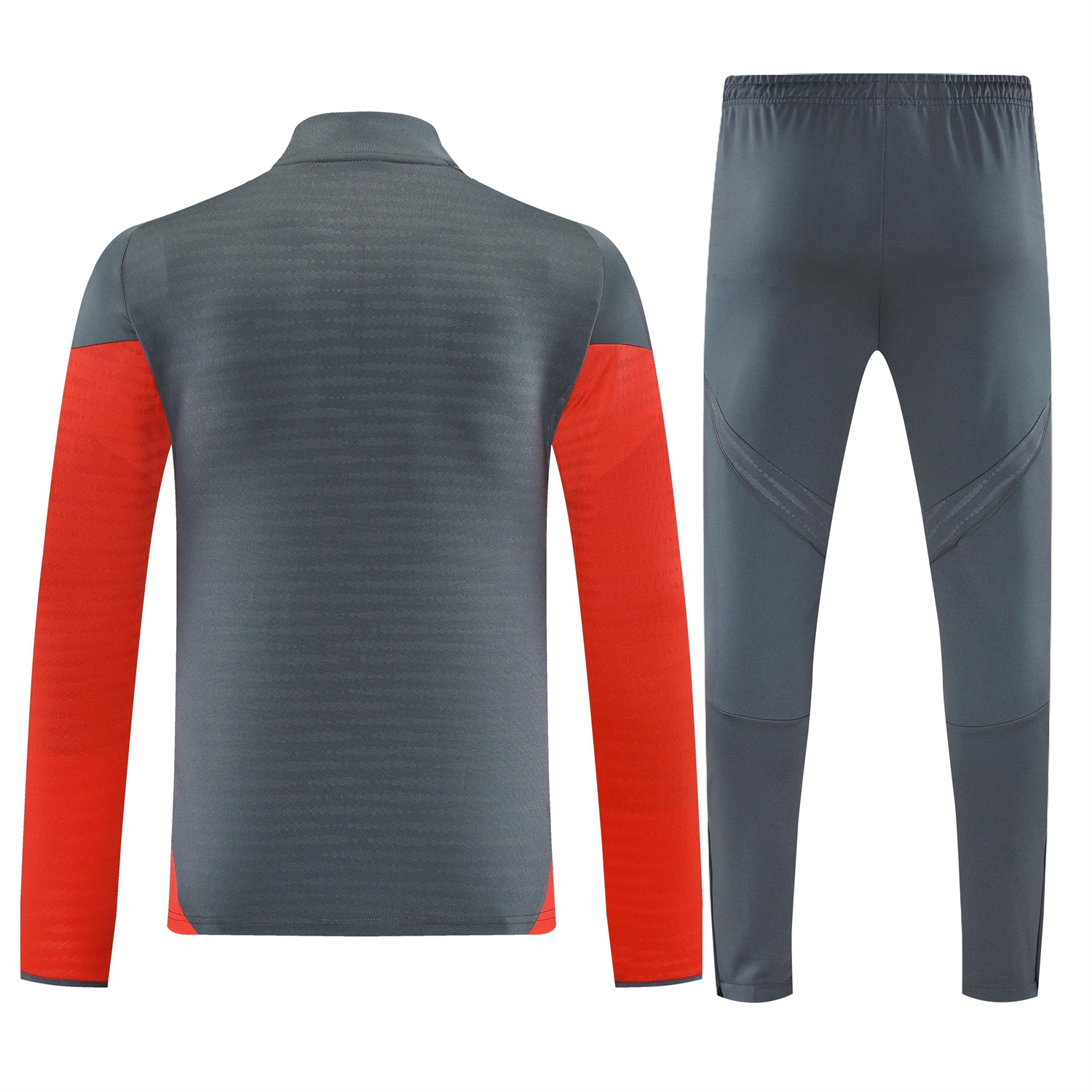 TKH-turbokithub-Bayern Munich 25-26 Long Sleeves Training Set - Dark Grey And Red Top & Pants