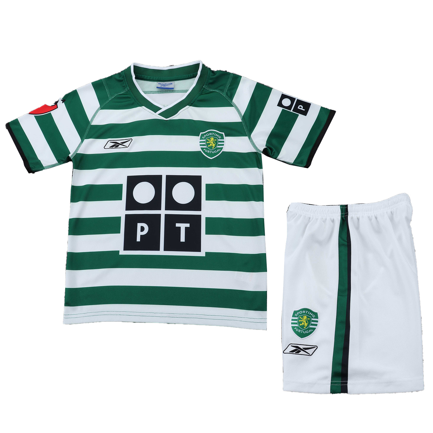 TKH-turbokithub-Retro Sporting CP 2003-04 Home Kids Kit
