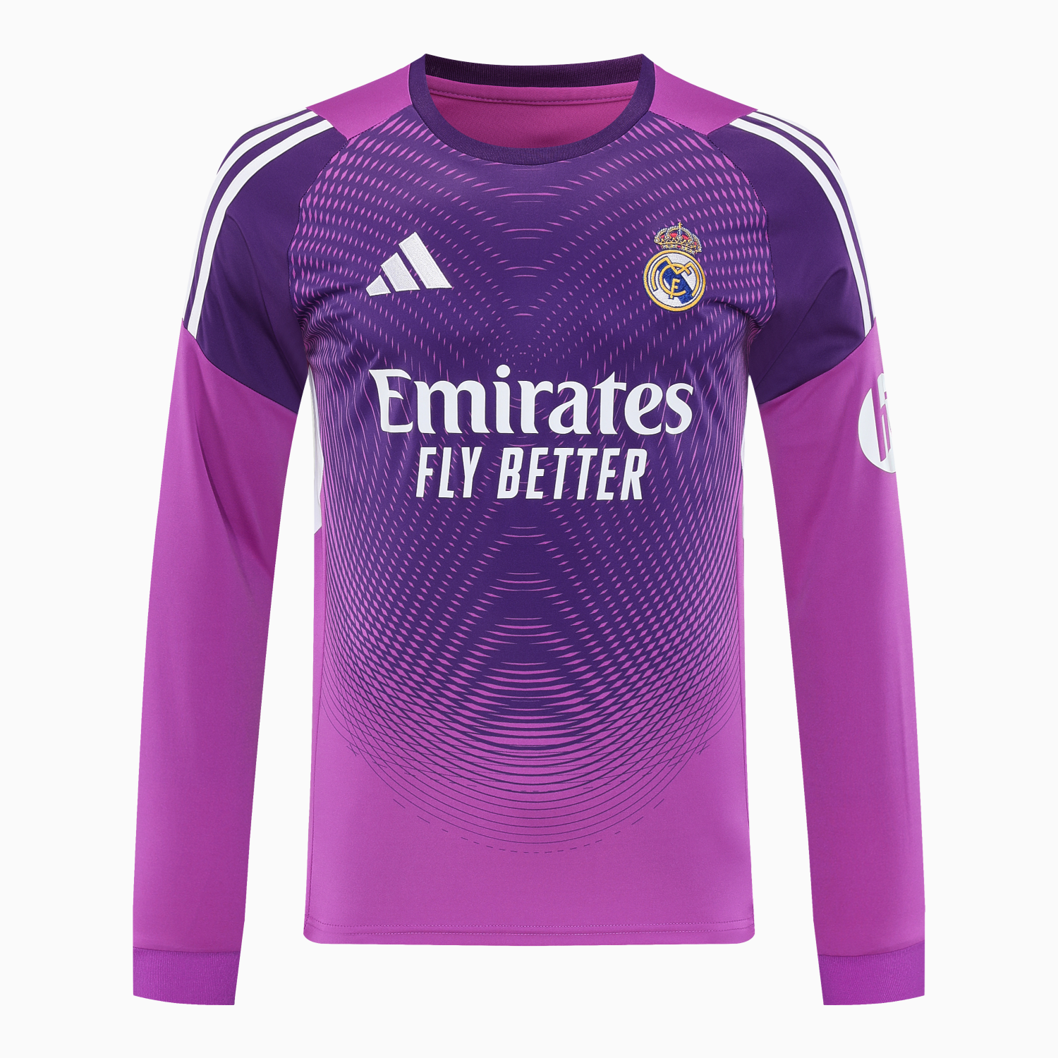 TKH-turbokithub-Real Madrid 25-26 Longt-Sleeve Training Set - Purple Top & Purple Shorts