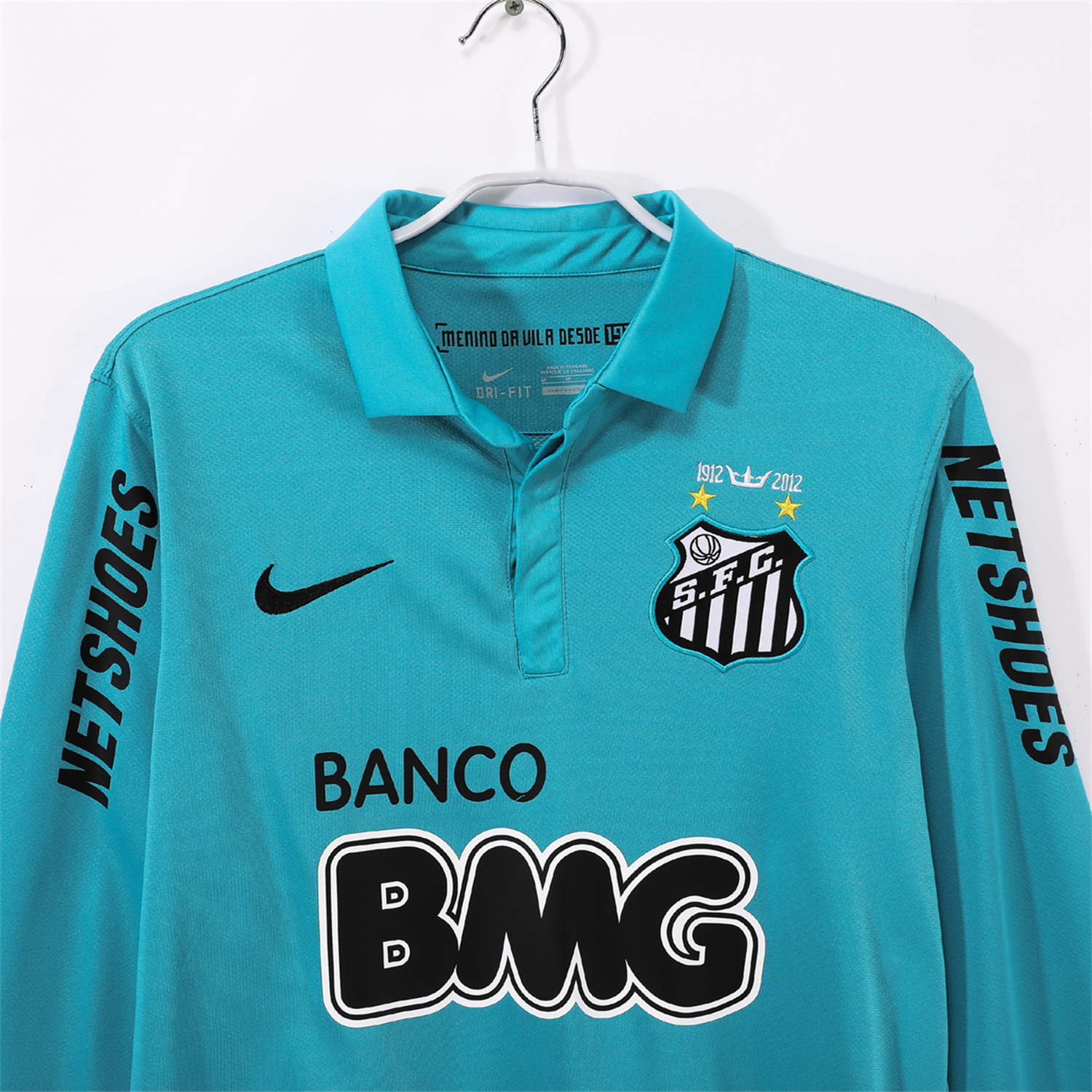 TKH-turbokithub-Retro Santos 2012 Third Long Sleeve Jersey