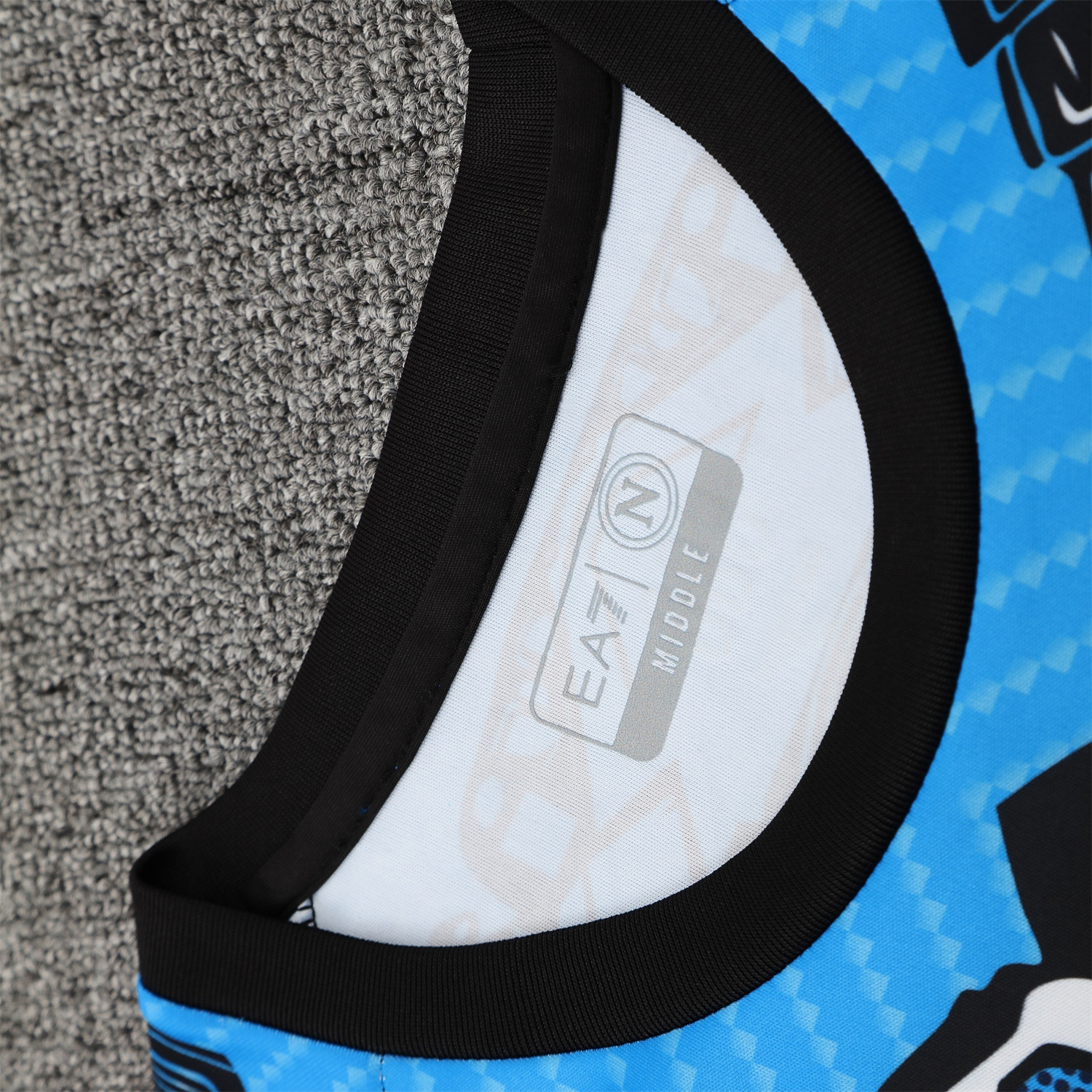 TKH-turbokithub-Napoli 25-26 Vest Training Set - Blue Mecha Vest & Black Shorts