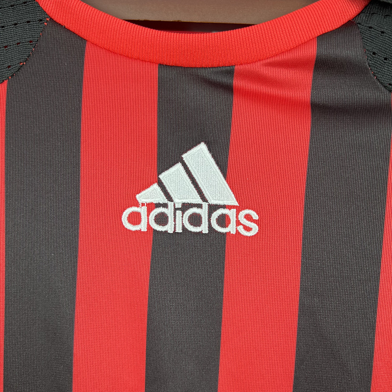 TKH-turbokithub-Retro AC Milan 2007-08 Home Long Sleeve Jersey