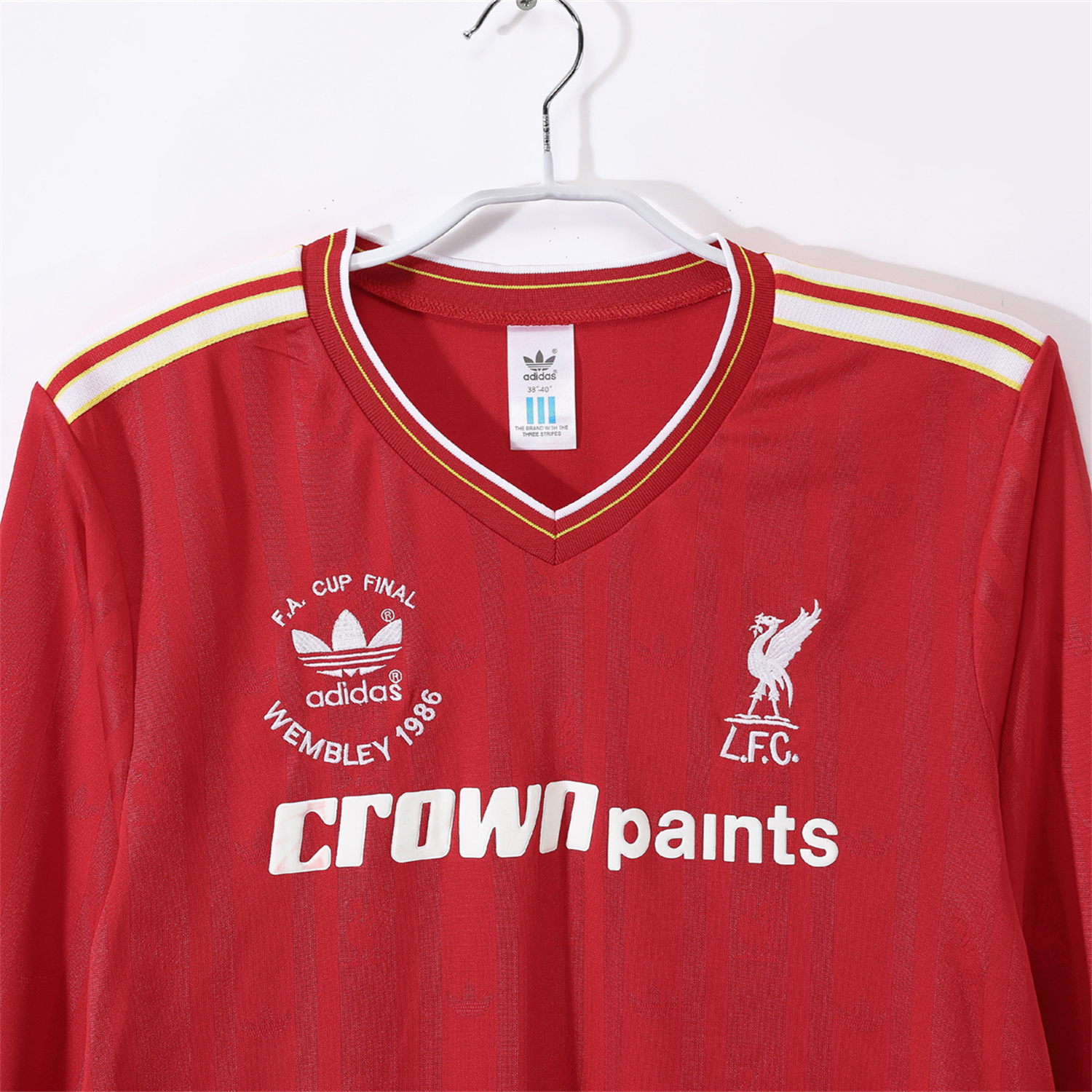 TKH-turbokithub-Retro Liver.pool 1986 Home Long Sleeves Jersey - FA CUP FINAL Version