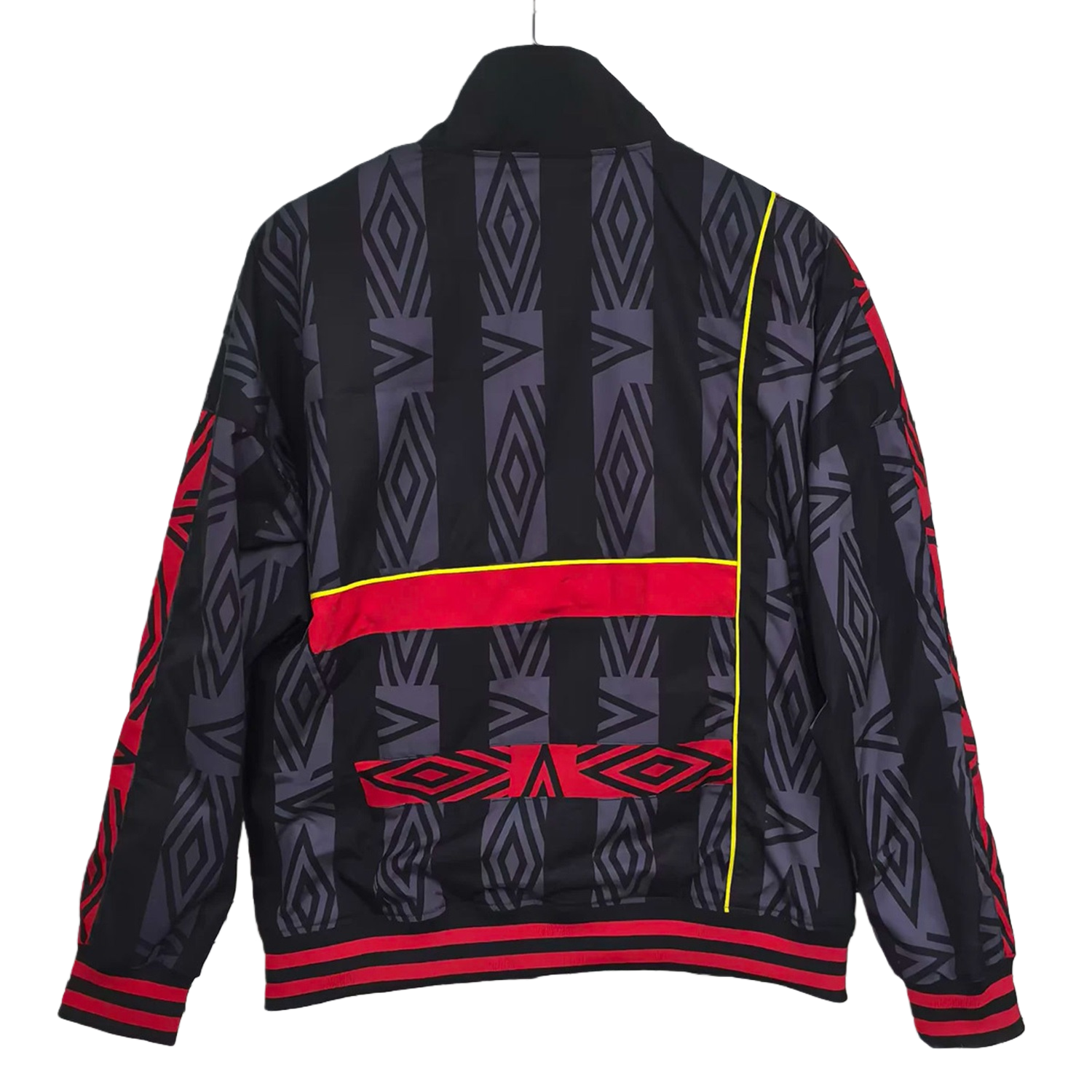 TKH-turbokithub-Retro Manchester United 1993-95 Black Windbreaker Jacket