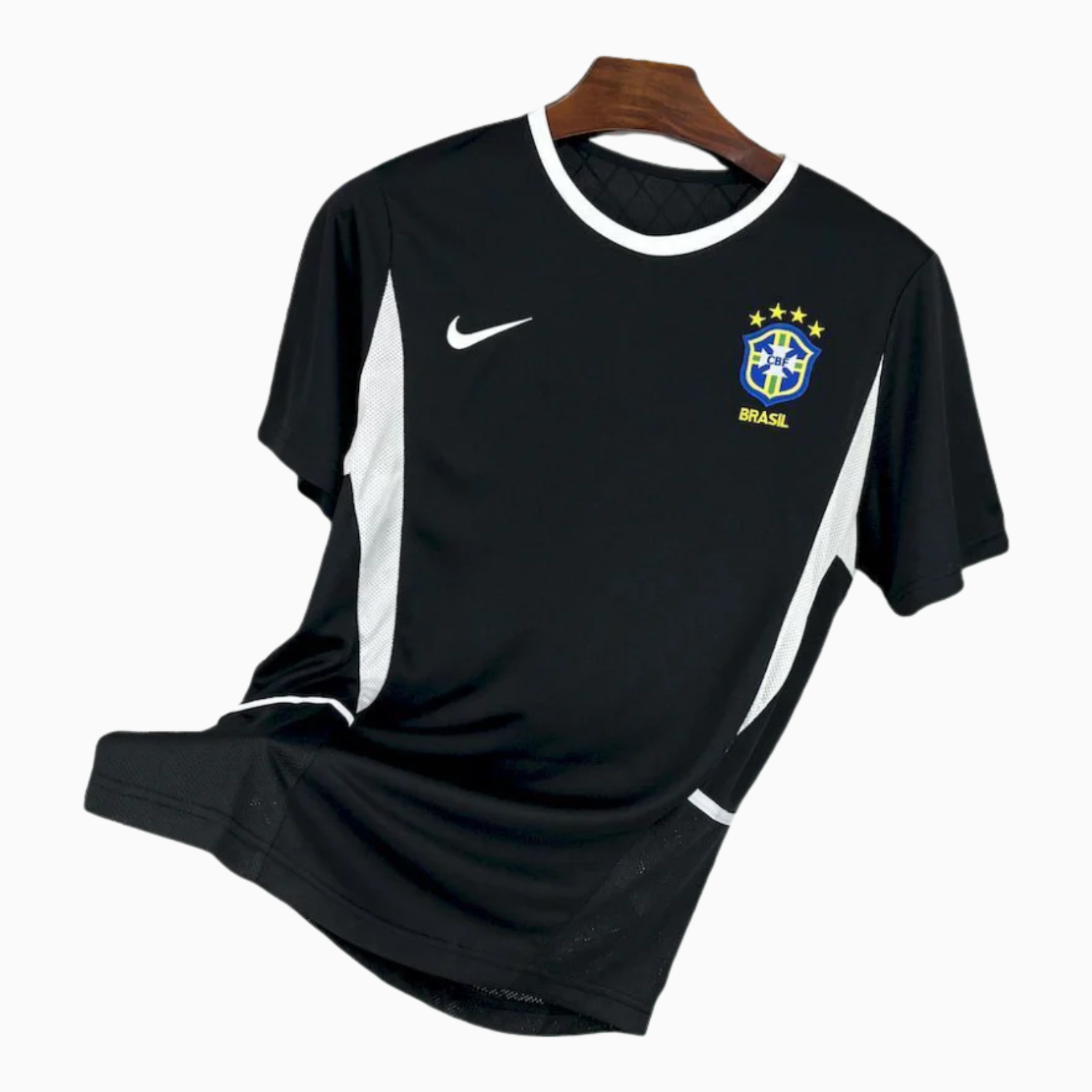 TKH-turbokithub-Retro Brazil 2002 Black Goalkeeper Jersey