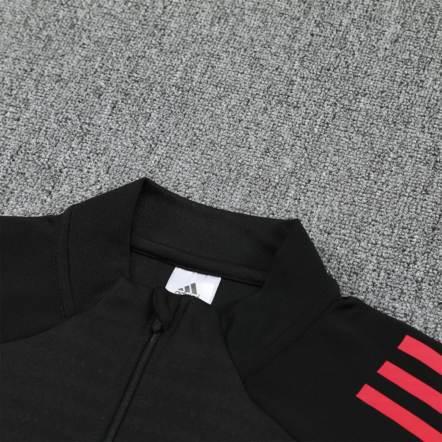 TKH-turbokithub-River Plate 25-26 Long Sleeves Training Set - Black With Red Top & Black Pants