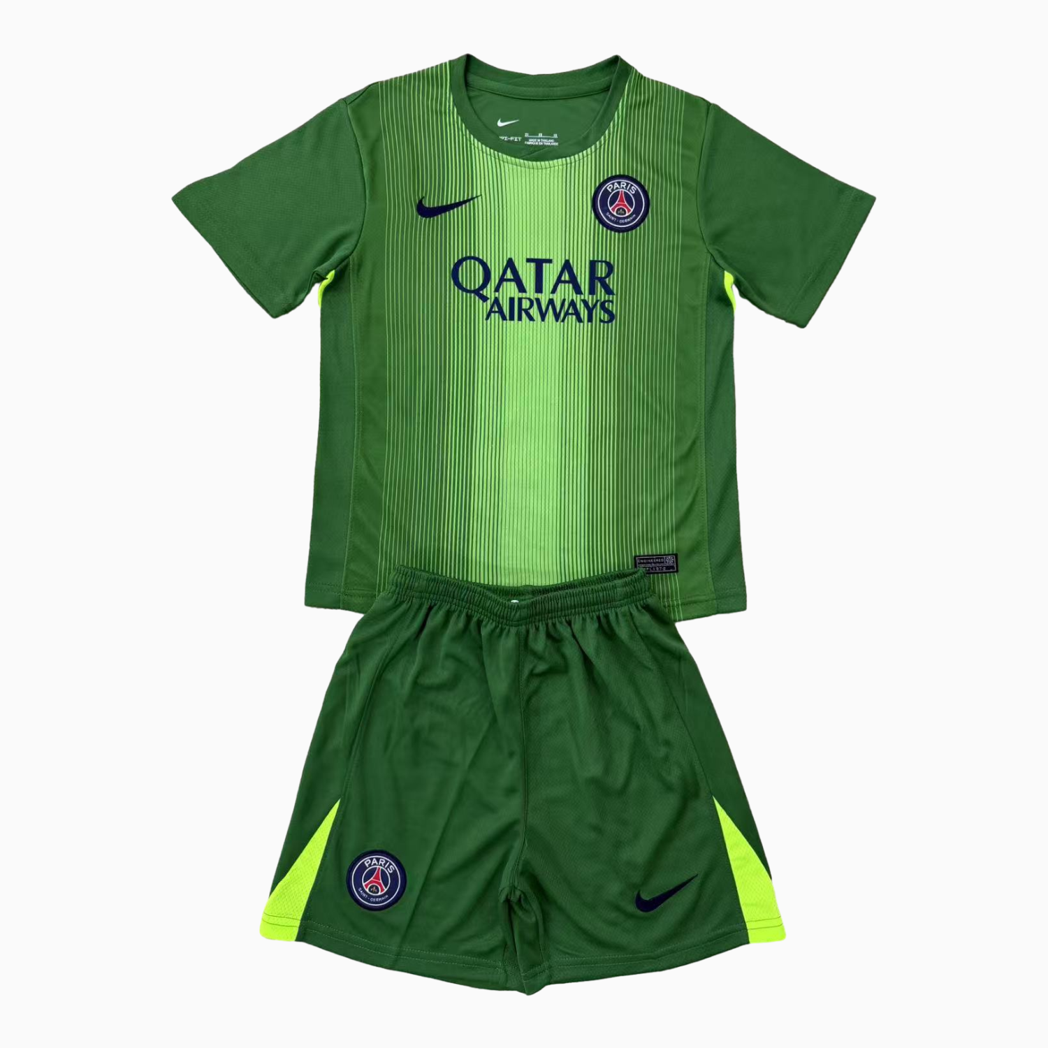 TKH-turbokithub-Paris Saint-Germain PSG 25-26 Green Goalkeeper Men's Adult Jersey Set - Fans Version