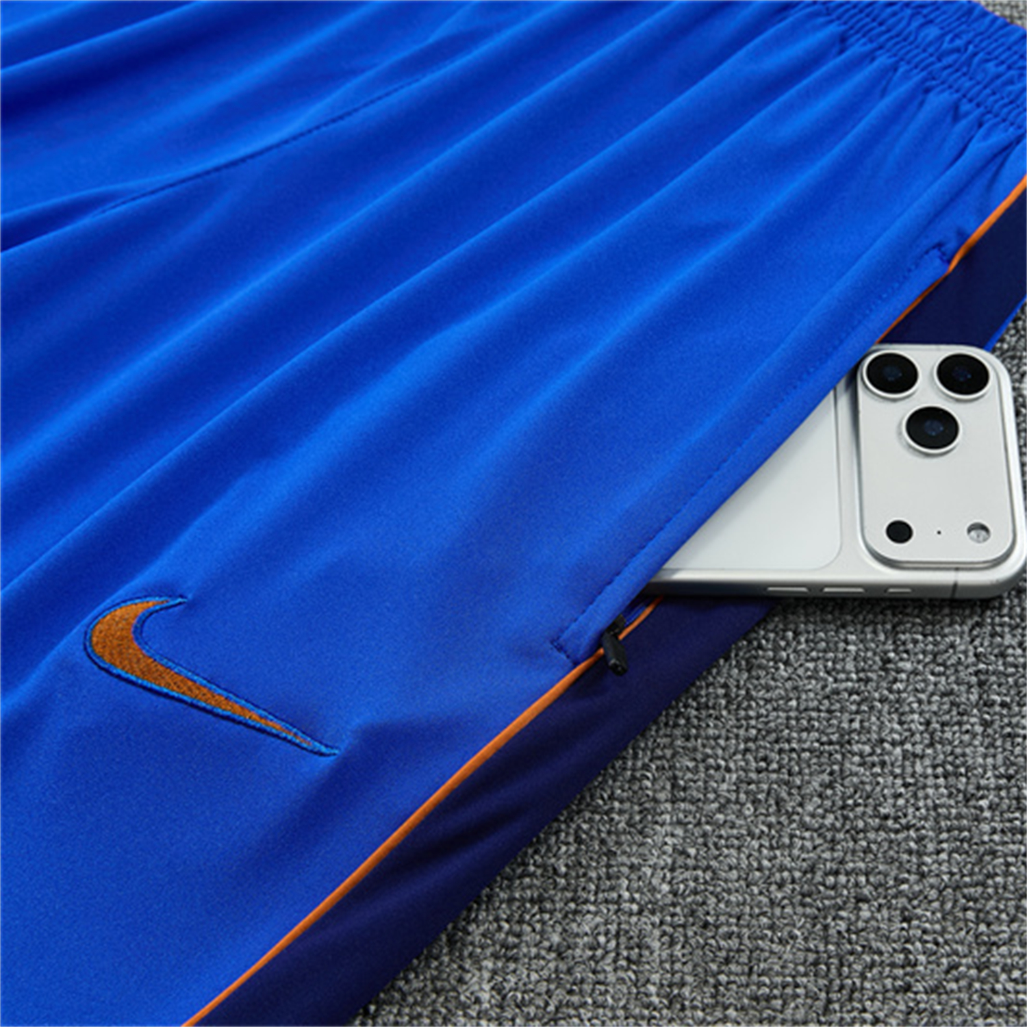 TKH-turbokithub-France 2026 Kids Long Sleeve Training Set - Royal Blue Top & Pants