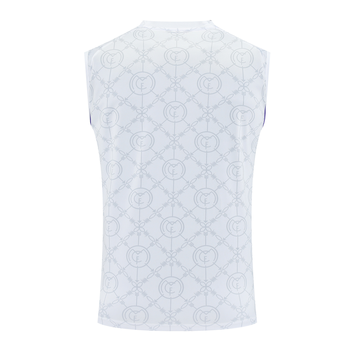 TKH-turbokithub-Real Madrid 25-26 Vest Training Set - Blue Edge White Vest & Black Shorts
