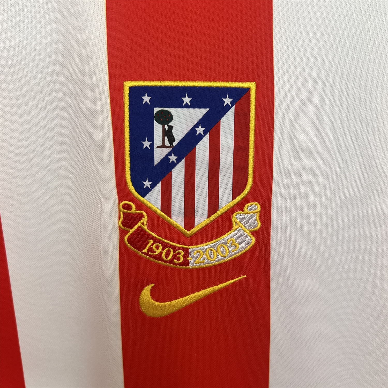 TKH-turbokithub-Retro Atletico Madrid 2003-04 Home Centenary Special Jersey