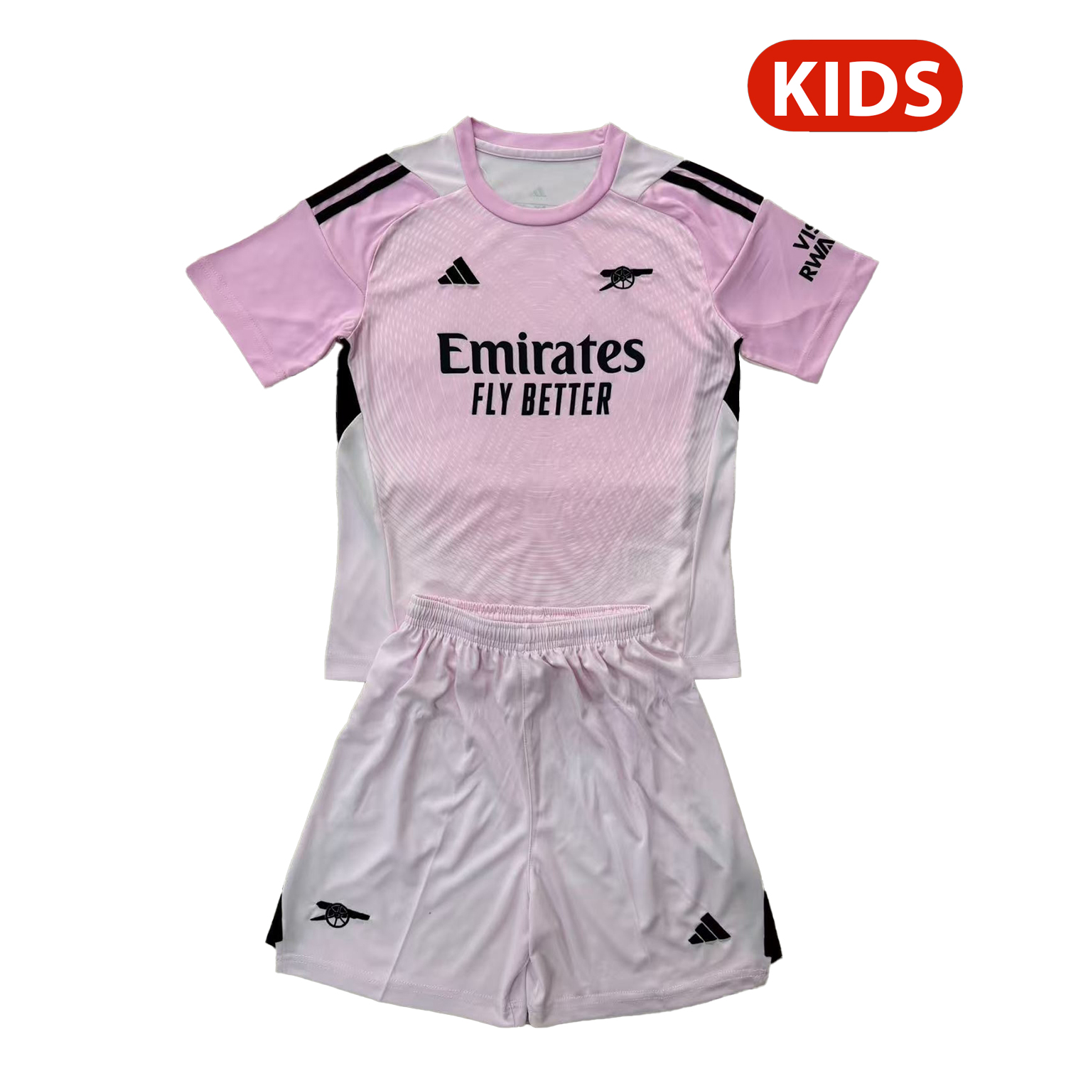 TKH-turbokithub-Arsenal 25-26 Light Pink Goalkeeper Kids Kit