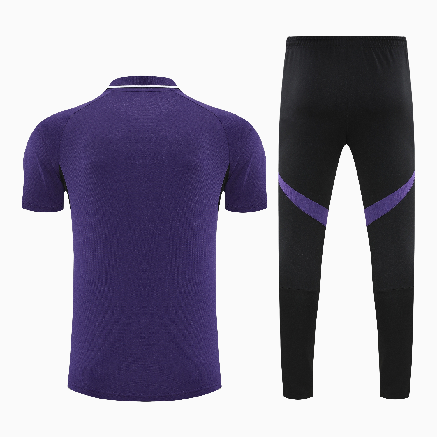 TKH-turbokithub-Manchester United 25-26 POLO Short-Sleeve Training Set - Purple Top and Black Pants
