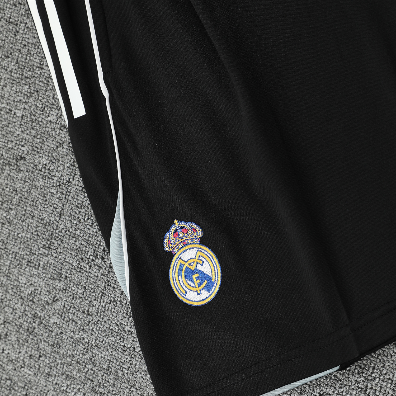 TKH-turbokithub-Real Madrid 25-26 Short-Sleeve Training Set - Blue Purple Curve Pattern Top & Black Shorts