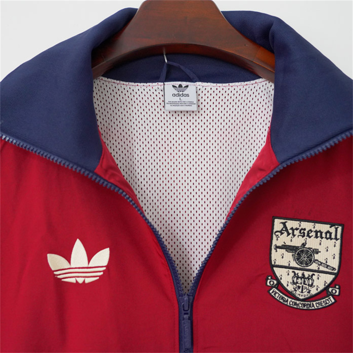 TKH-turbokithub-Retro Arsenal 24-25 Windbreaker Jacket - Red