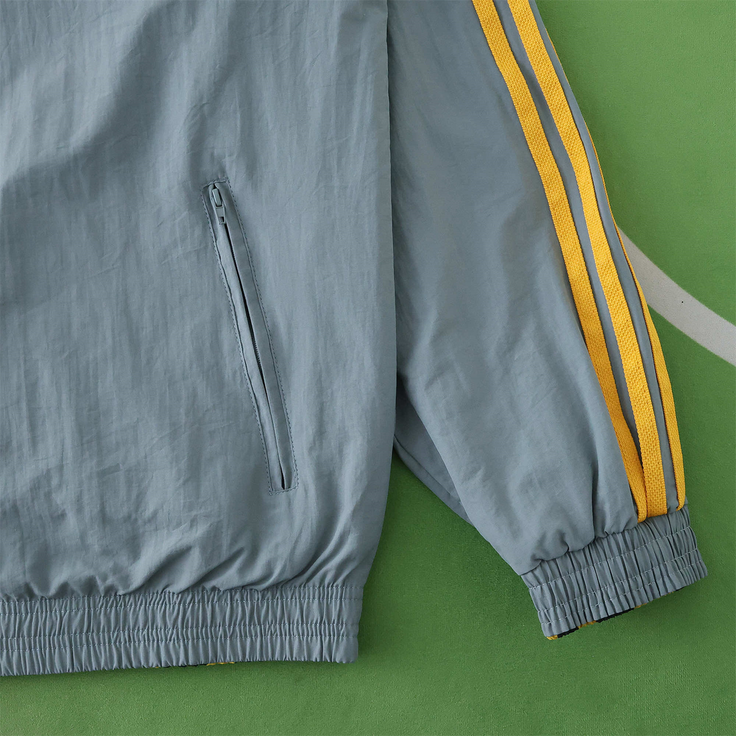 TKH-turbokithub-Retro Arsenal 1991-93 Away Double Sided Reversible Windbreaker - Yellow & Grey