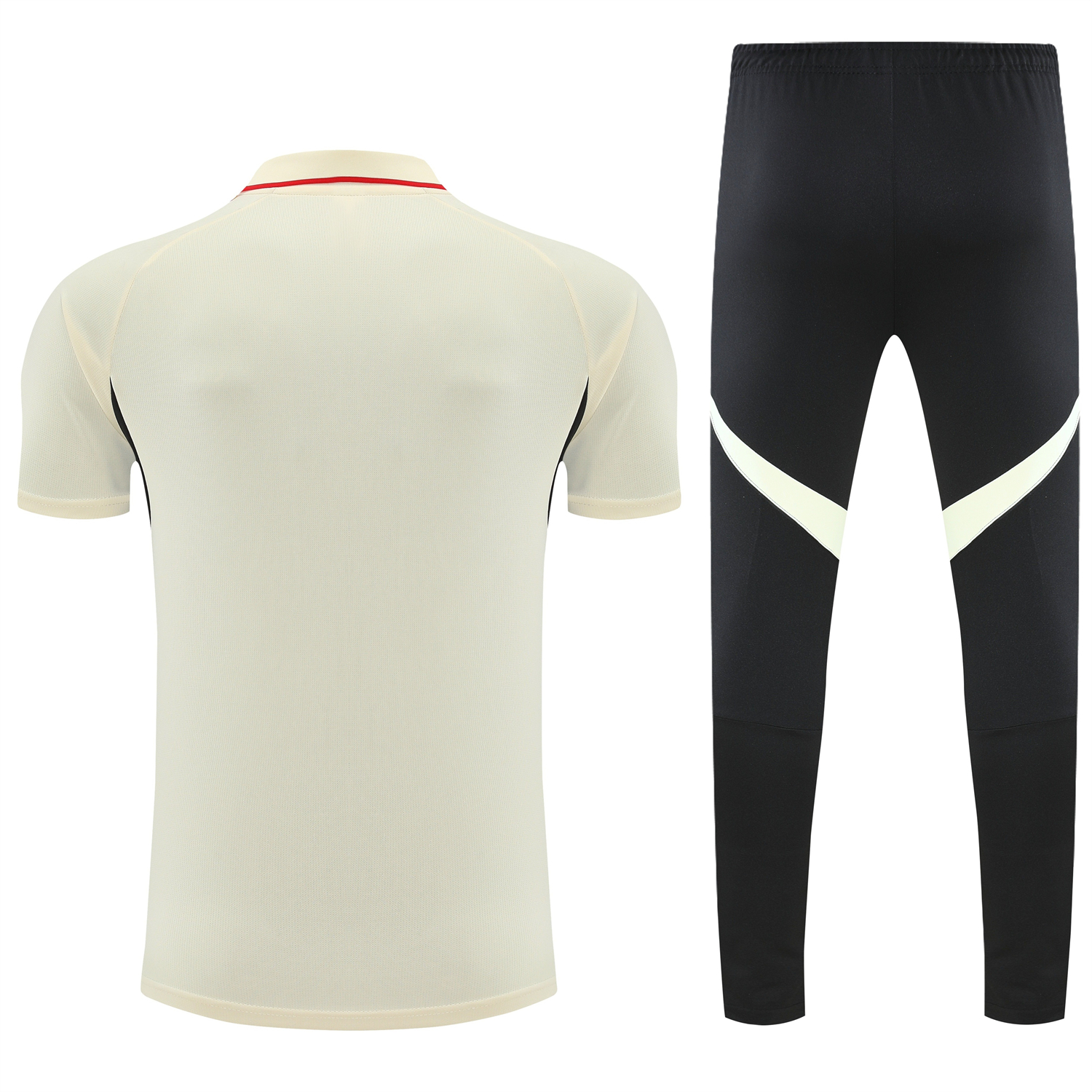 TKH-turbokithub-Liver.pool 25-26 POLO Short-Sleeve Training Set - White Top and Black Pants