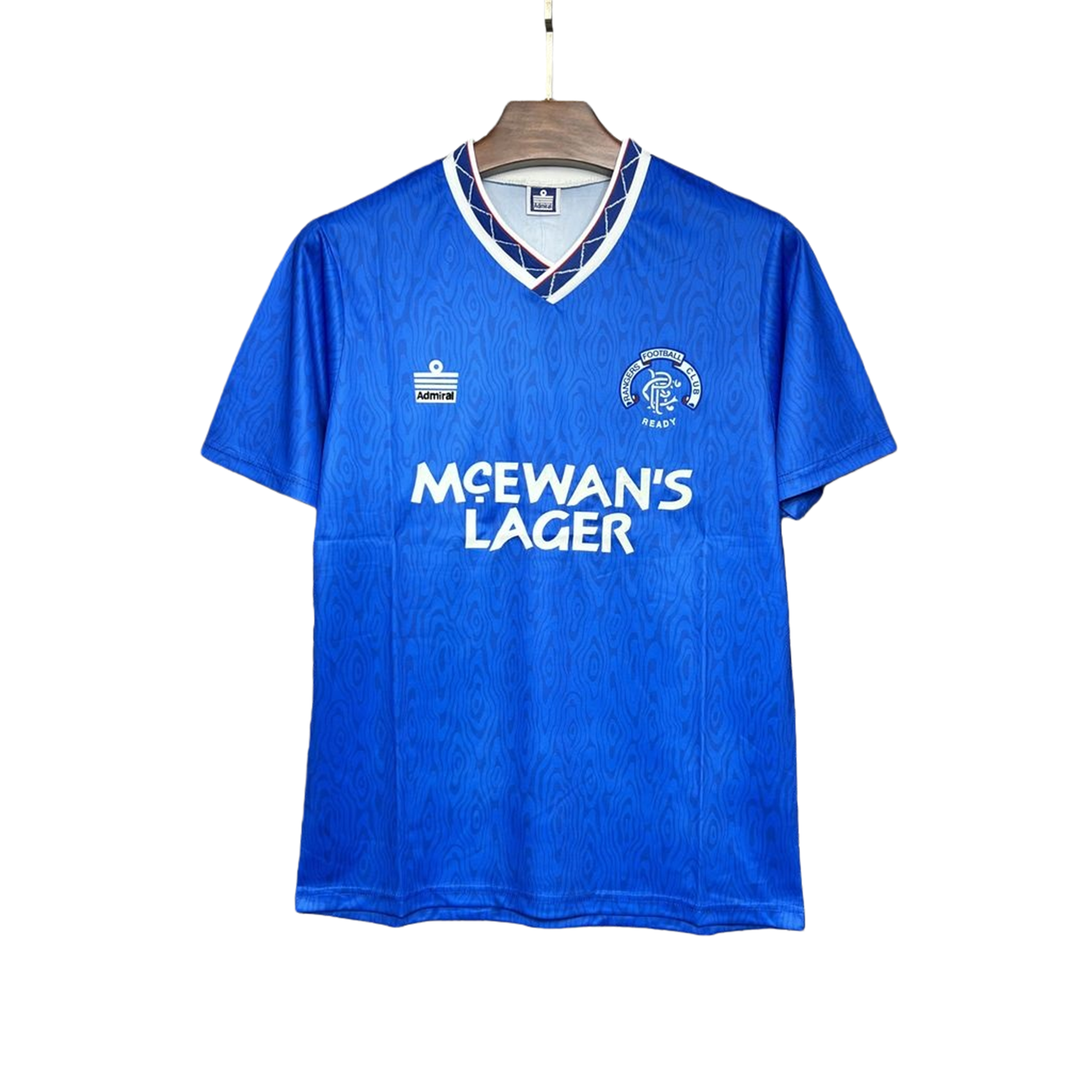 TKH-turbokithub-Retro Glasgow Rangers 1990-92 Home Stadium Jersey