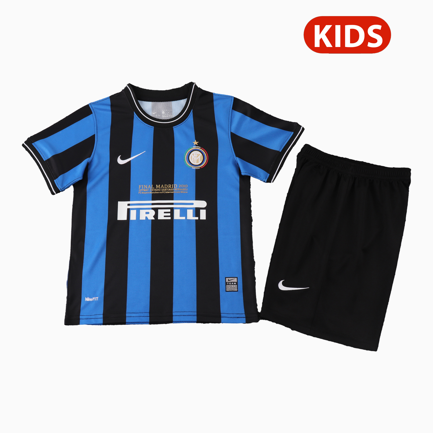 TKH-turbokithub-Retro Inter Milan 2010-11 Home Kids Kit