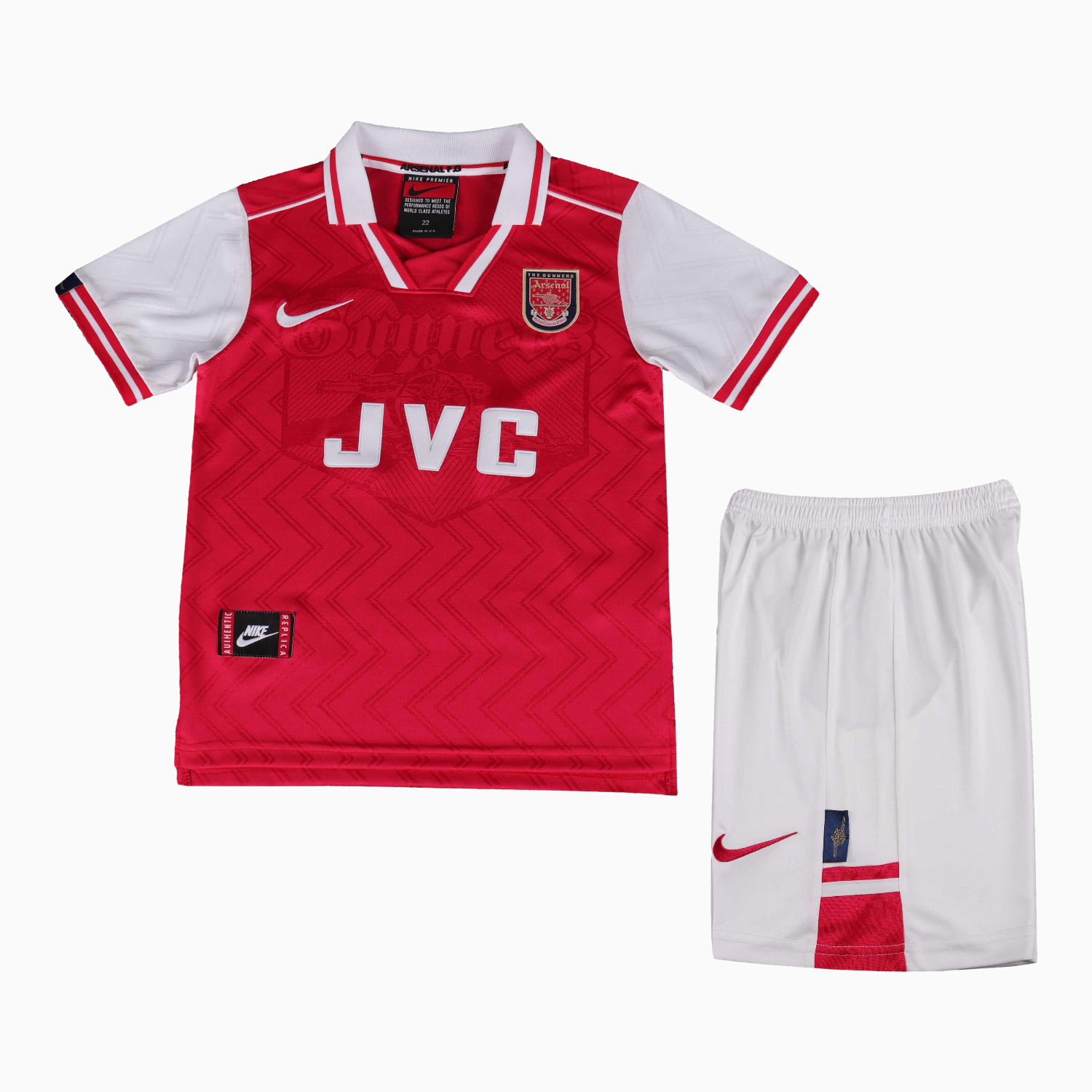 TKH-turbokithub-Retro Arsenal 1996-97 Home Kids Kit