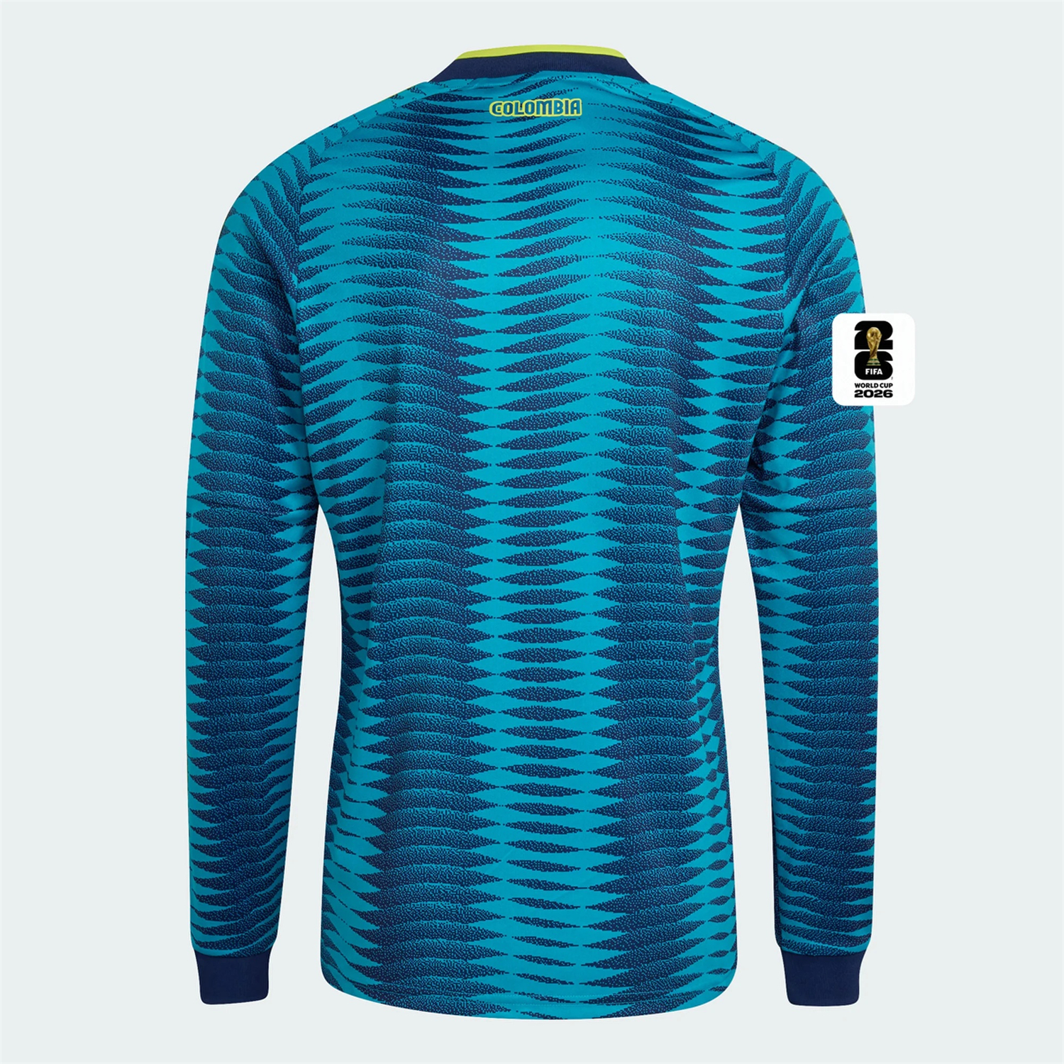 TKH-turbokithub-Colombia 2026 Away Blue Long Sleeves Jersey - Fans Version