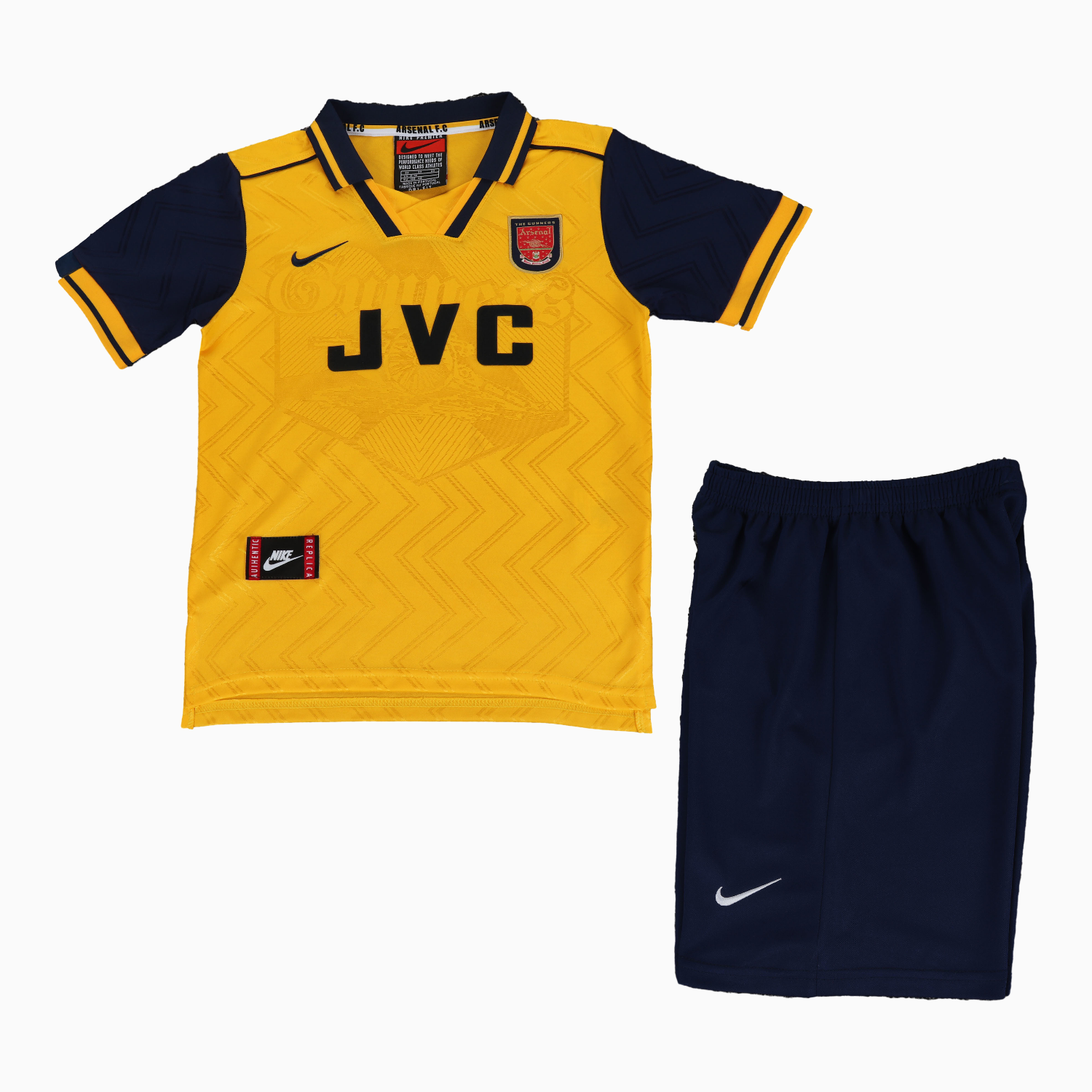 TKH-turbokithub-Retro Arsenal 1996-97 Away Kids Kit