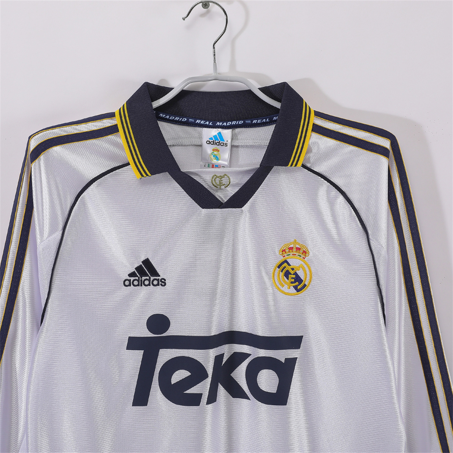 TKH-turbokithub-Retro Real Madrid 1998-00 Home Long Sleeves Jersey