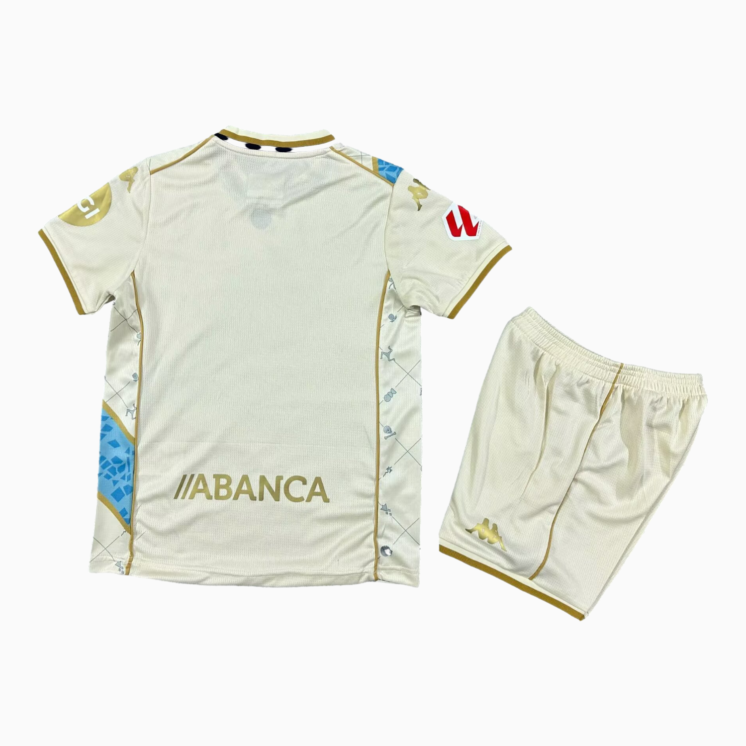 TKH-turbokithub-Deportivo de La Coruña 25-26 Third White Kids Kit