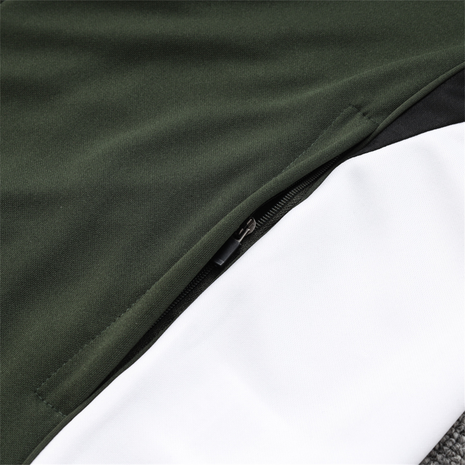 TKH-turbokithub-Bayern Munich 25-26 Jacket Training Tracksuit - Army Green Top and Black Pants