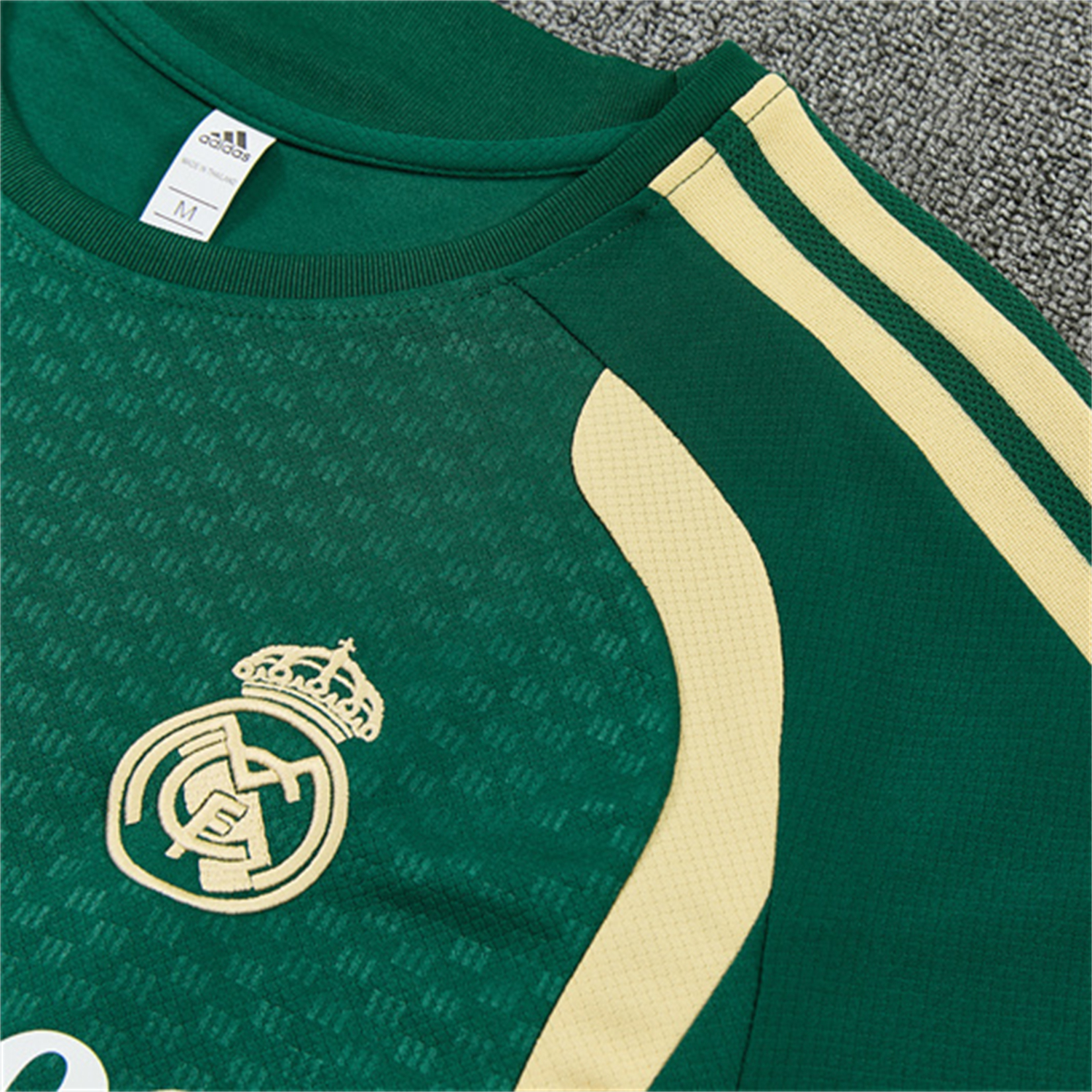 TKH-turbokithub-Real Madrid 26-27 Kids Short-Sleeve Training Set - Green Top & Green Shorts