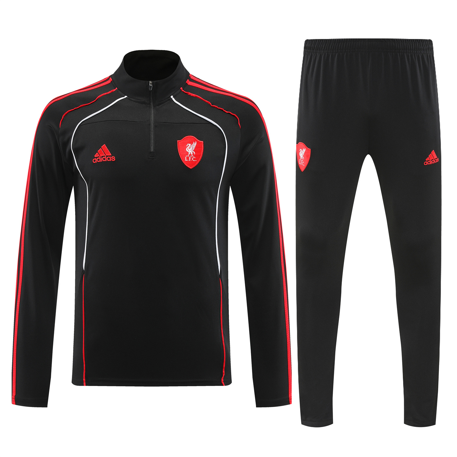 TKH-turbokithub-Liver.pool 25-26 Long Sleeve Training Set - Black Top & Pants