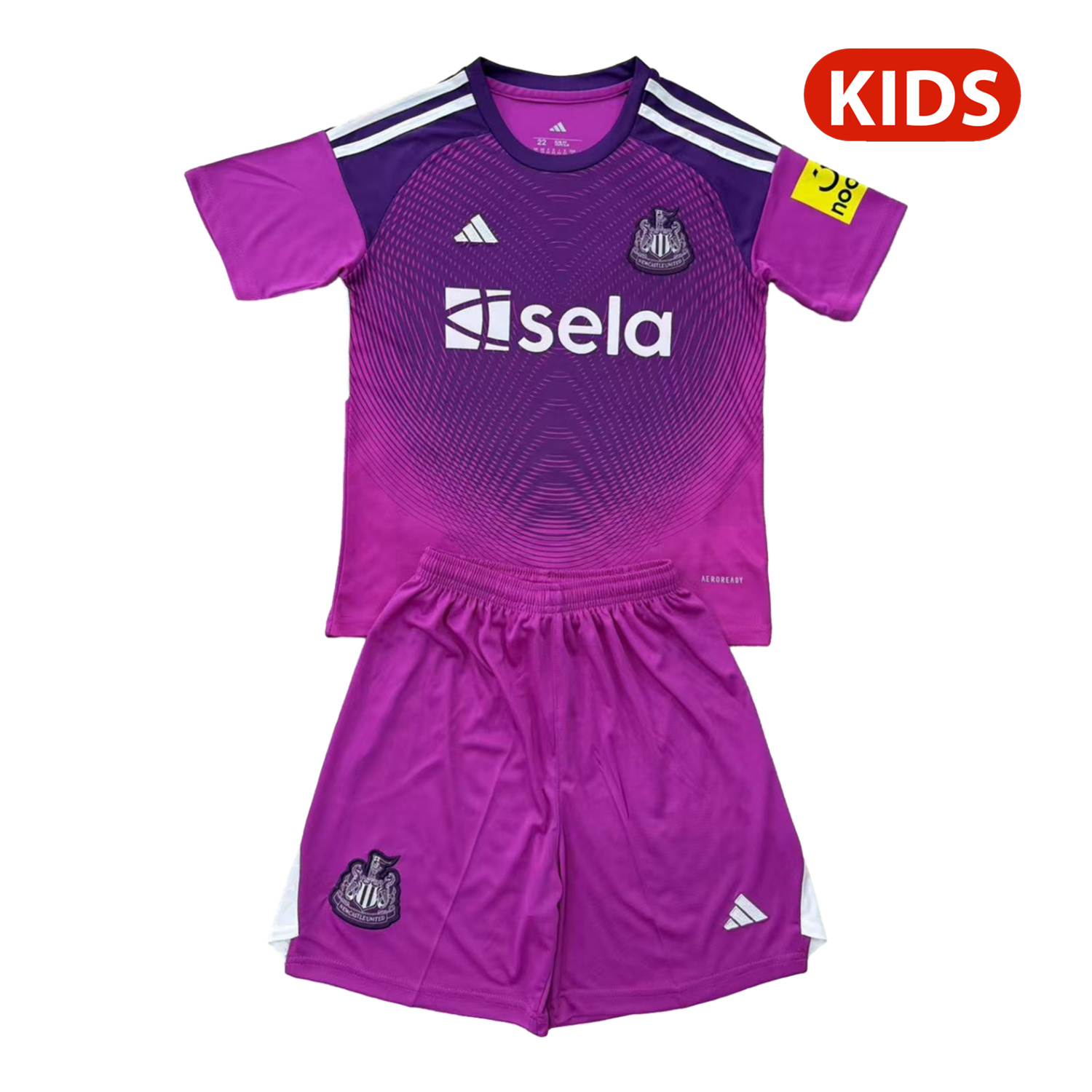 TKH-turbokithub-Newcastle United 25-26 Purple Goalkeeper Kids Kit