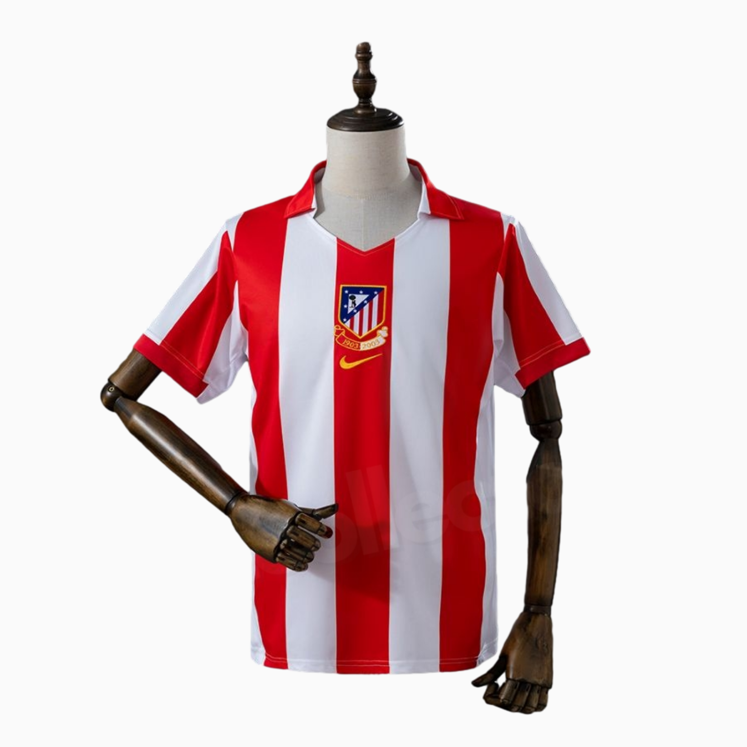TKH-turbokithub-Retro Atletico Madrid 2003-04 Home Centenary Special Jersey