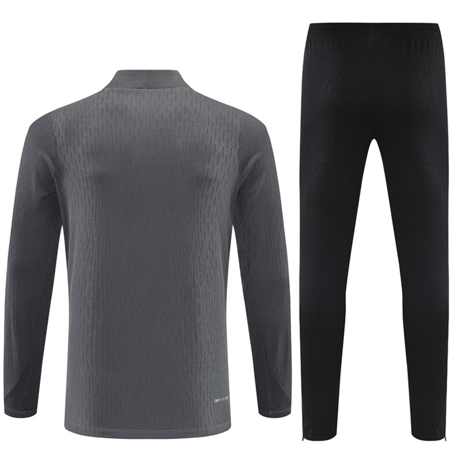 TKH-turbokithub-Barcelona 25-26 Long Sleeve Training Set - Grey Top & Black Pants