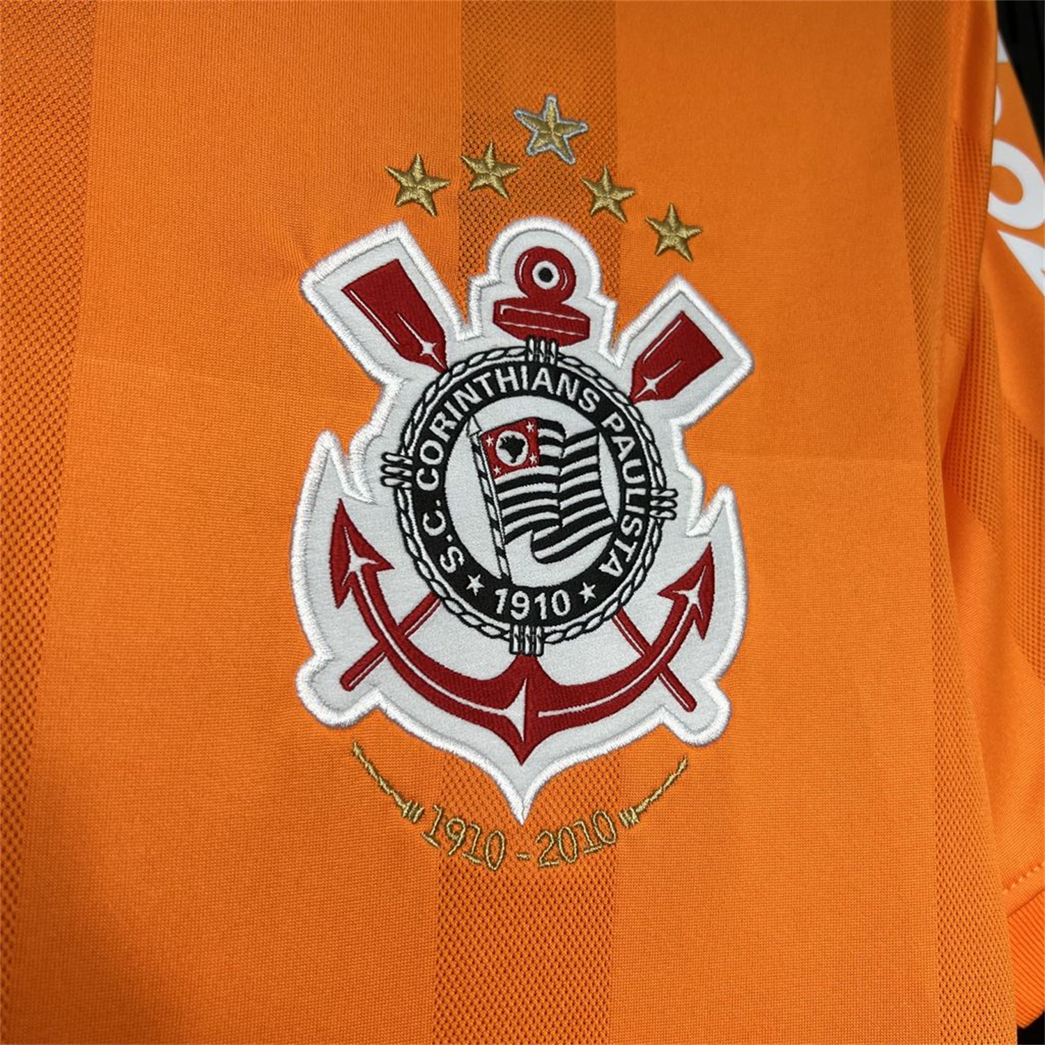 TKH-turbokithub-Retro Corinthians 2010 Orange Goalkeeper Jersey