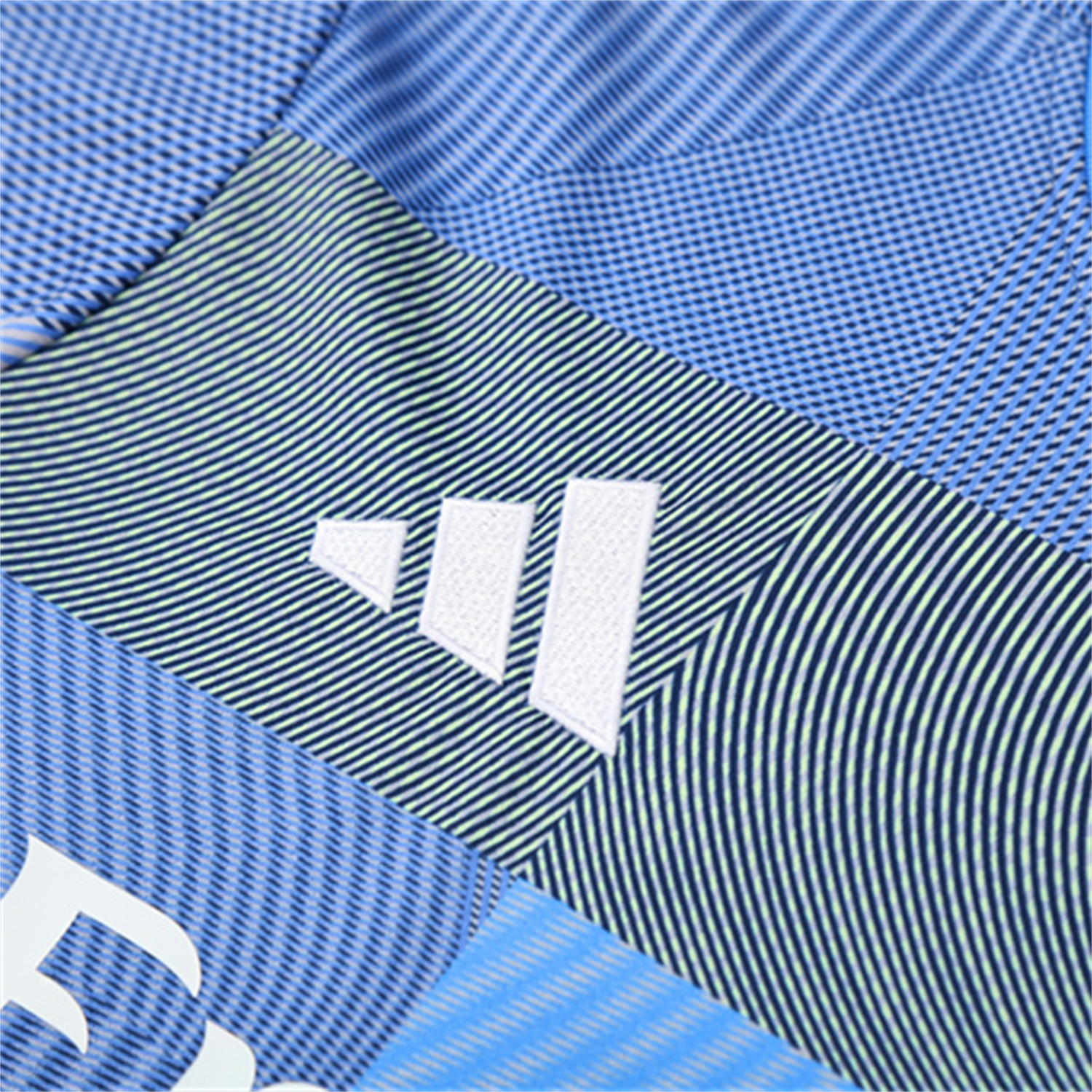 TKH-turbokithub-Real Madrid 25-26 Pre-Match Short-Sleeve Training Set - Blue-Gray Camouflage Top and Blue Shorts
