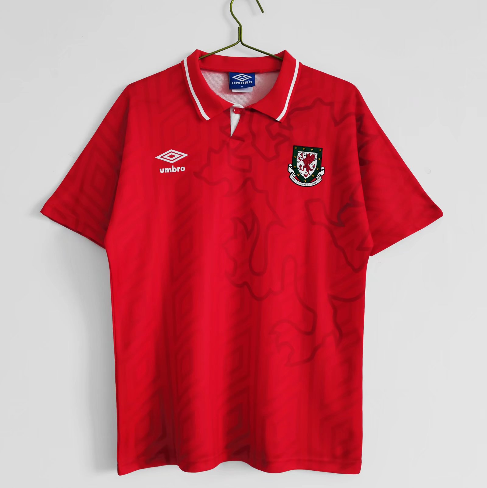 TKH-turbokithub-Retro Wales 1992 Home Stadium Jersey