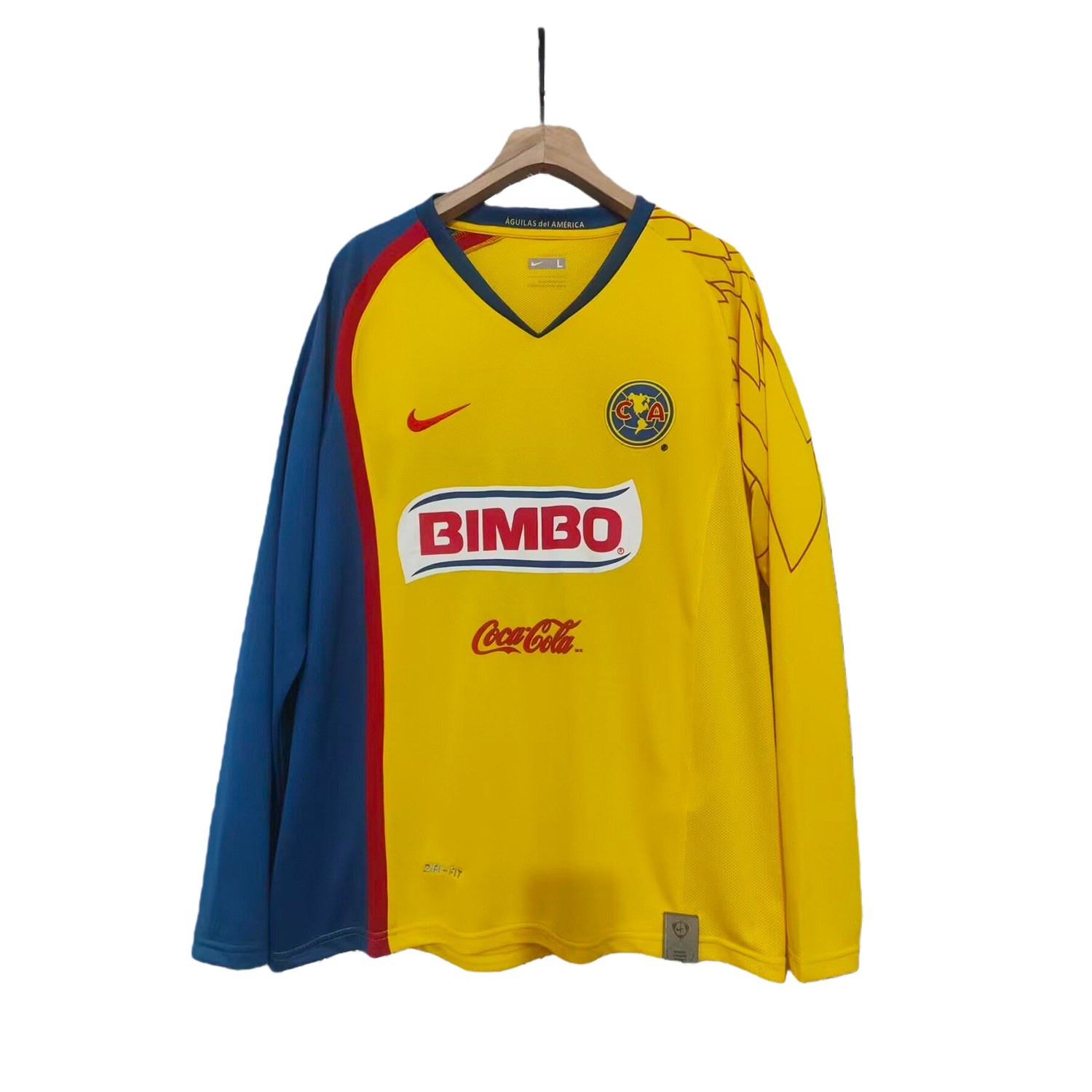 TKH-turbokithub-Retro Club América 2007-08 Home Long Sleeves Jersey