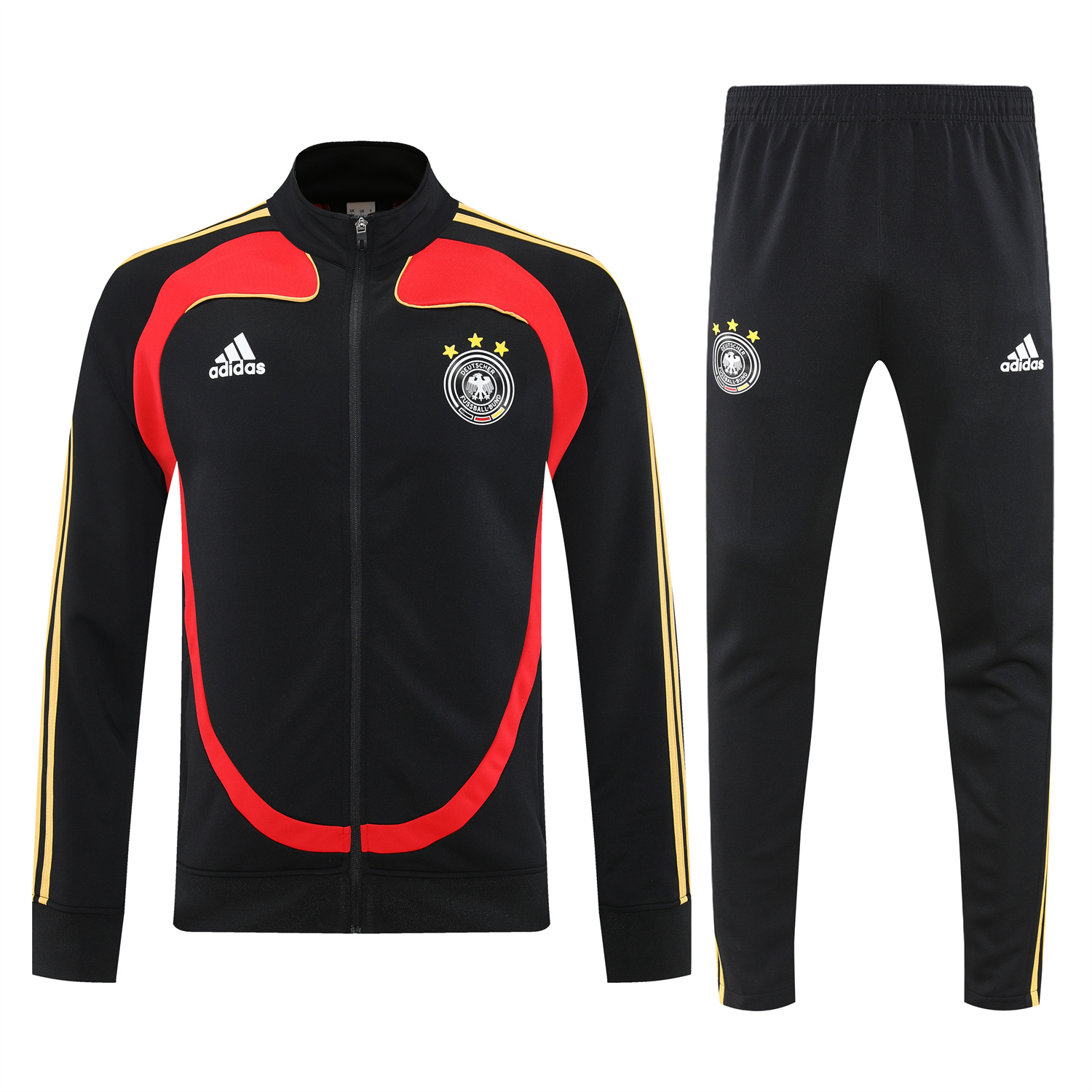TKH-turbokithub-Germany 25-26 Jacket Training Tracksuit - Black Jackets & Black Pants
