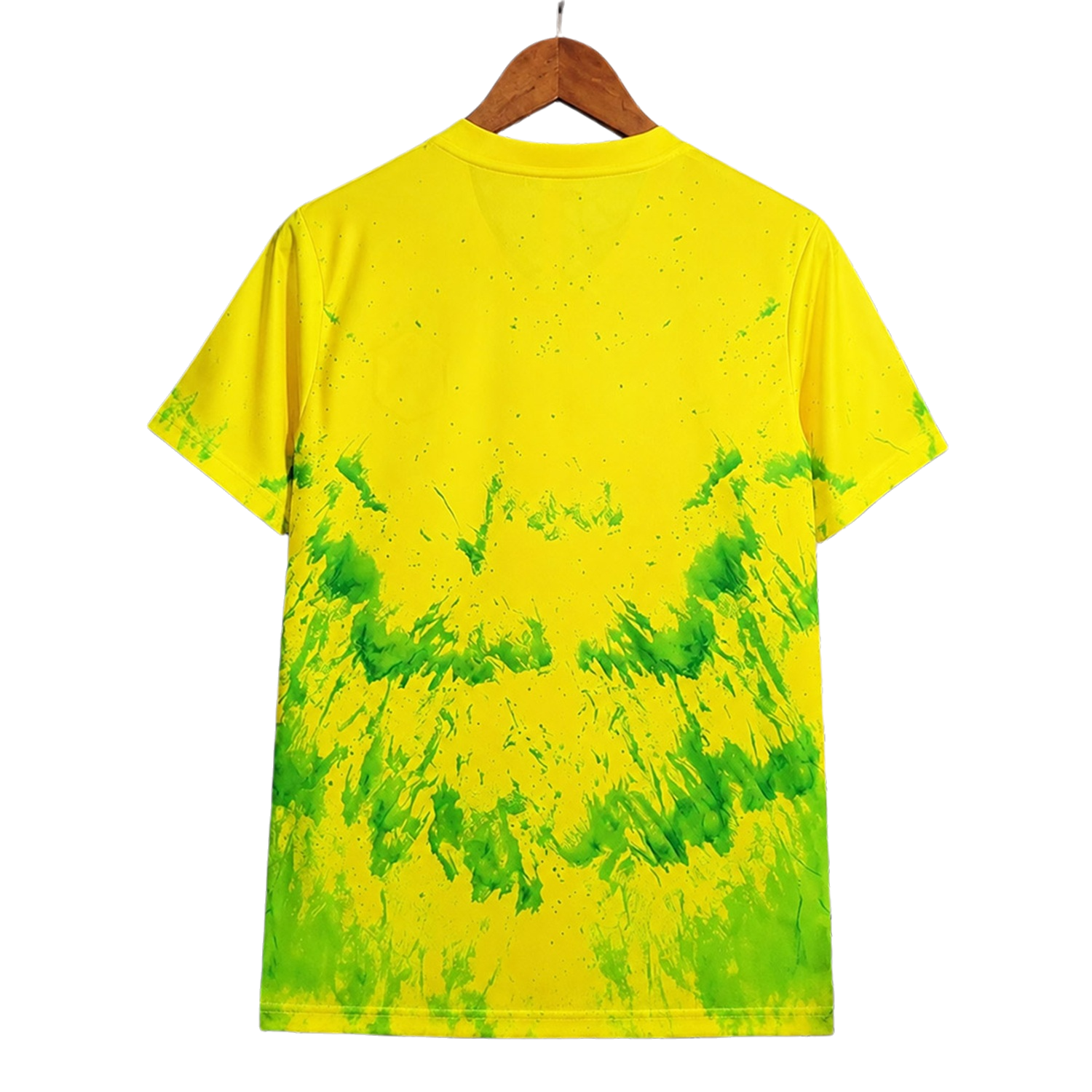 TKH-turbokithub-Brazil 2026 Yellow With Green Splatter Special Jersey - Fans Version