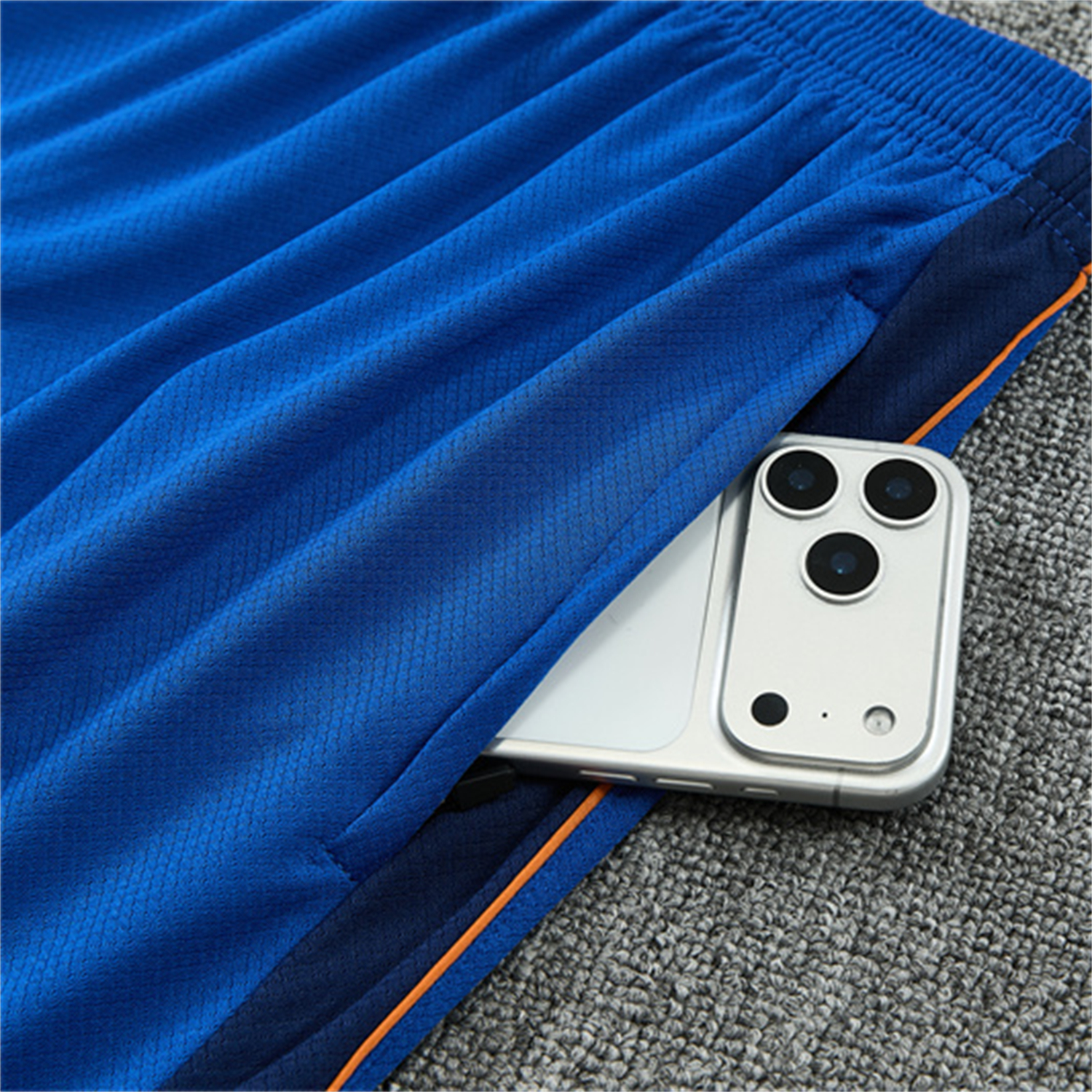 TKH-turbokithub-France 2026 Short-Sleeve Training Set - Blue Top & Shorts