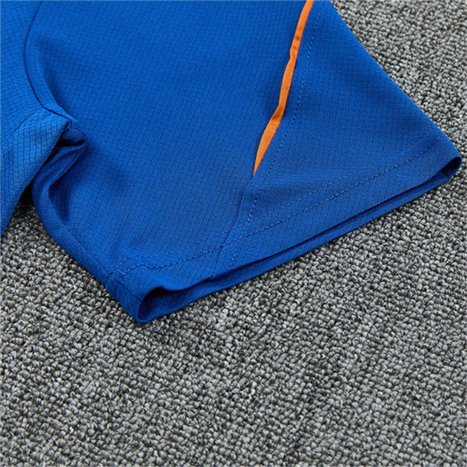 TKH-turbokithub-France 2026 Kids Short-Sleeve Training Set - Blue Top & Shorts