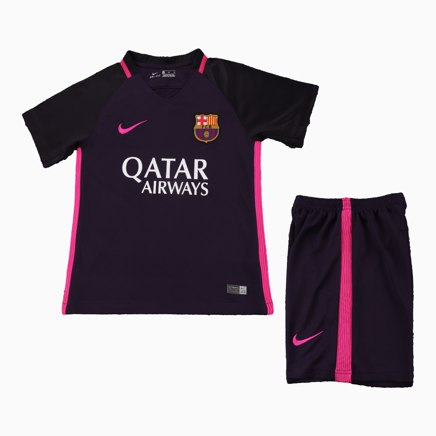 TKH-turbokithub-Retro Barcelona 2016-17 Away Kids Kit