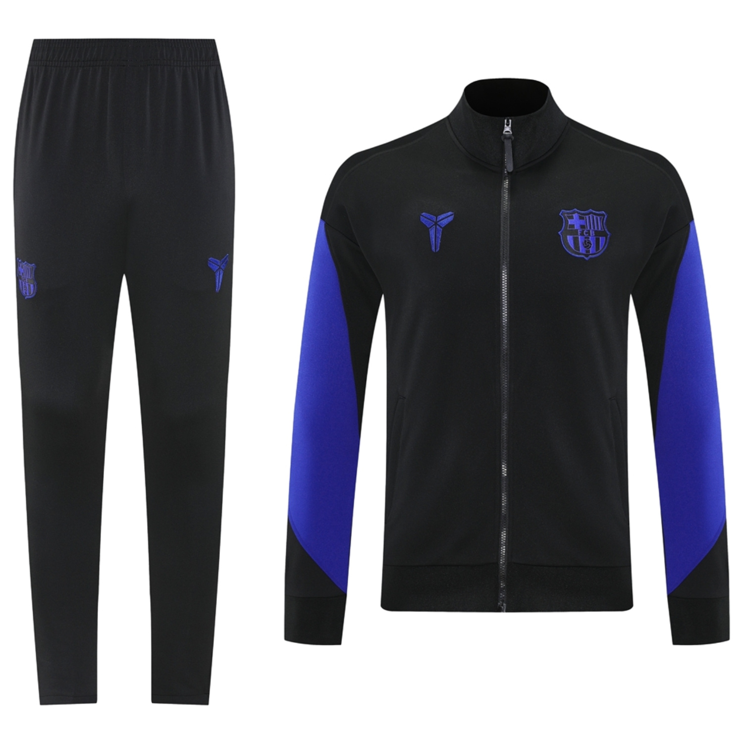 TKH-turbokithub-Barcelona 25-26 Jacket Training Tracksuit - Black top & Black Pants