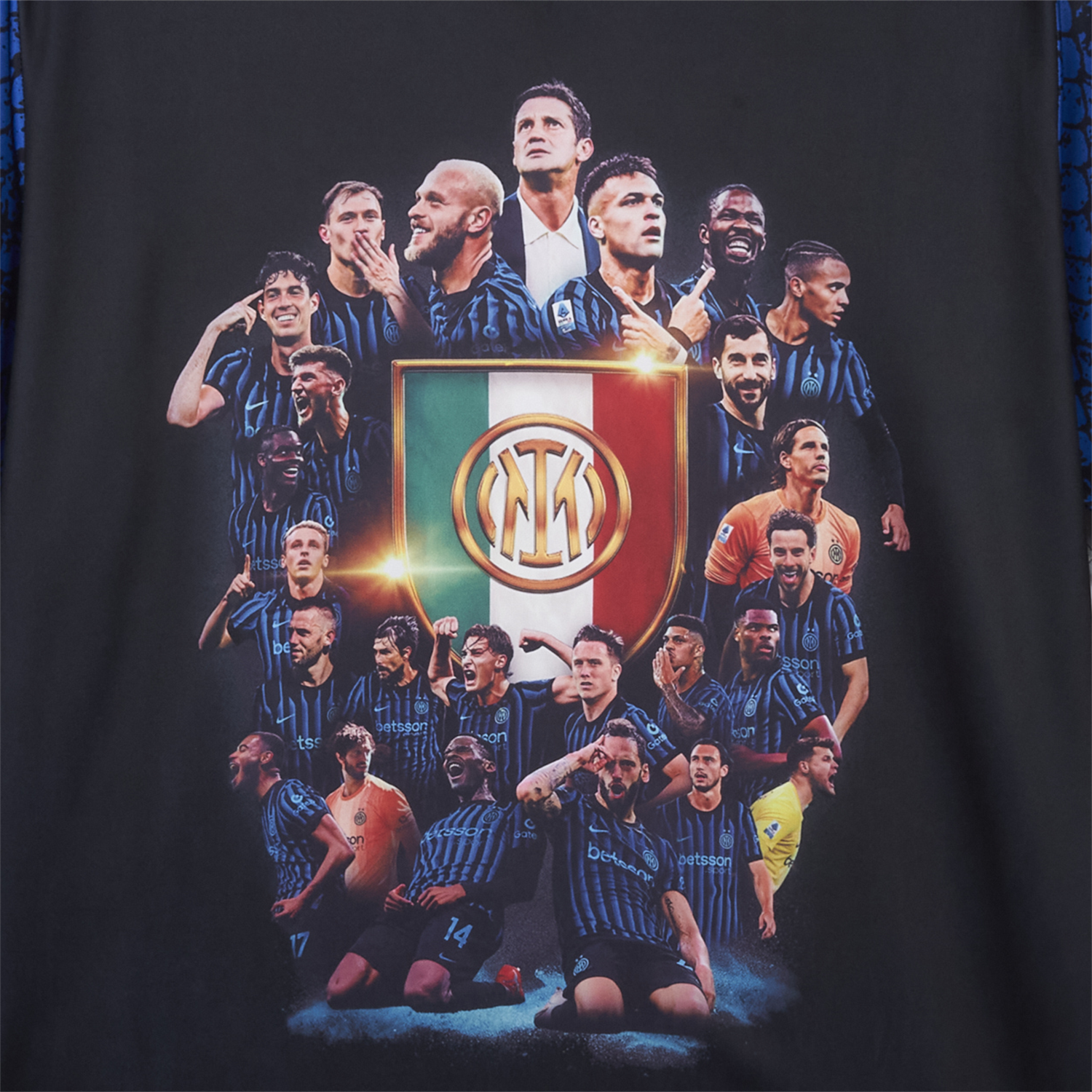 TKH-turbokithub-Inter Milan 2026 Serie A Champions Commemorative Black T-Shirt