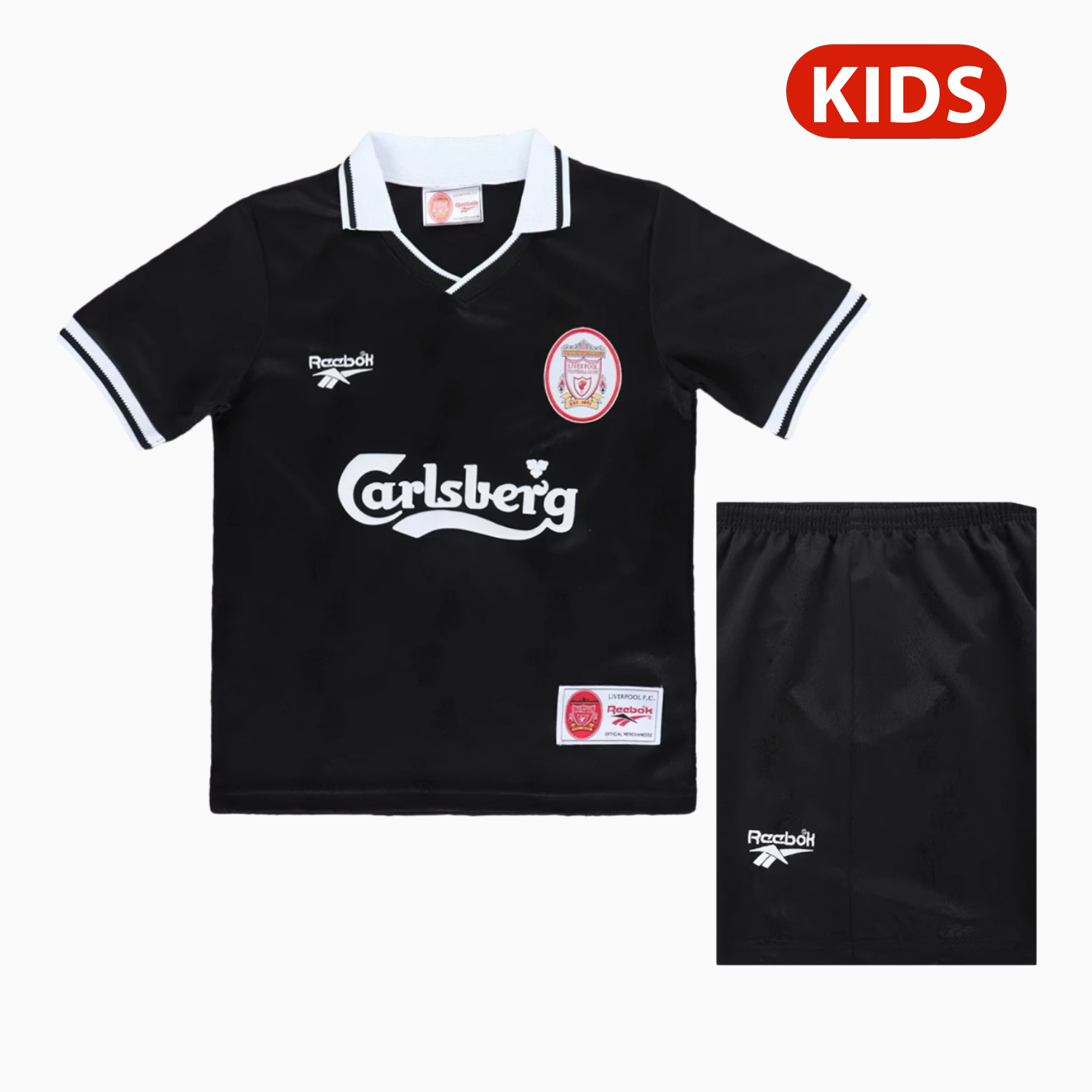 TKH-turbokithub-Retro Liver.pool 1996-97 Black Special Kids Kit
