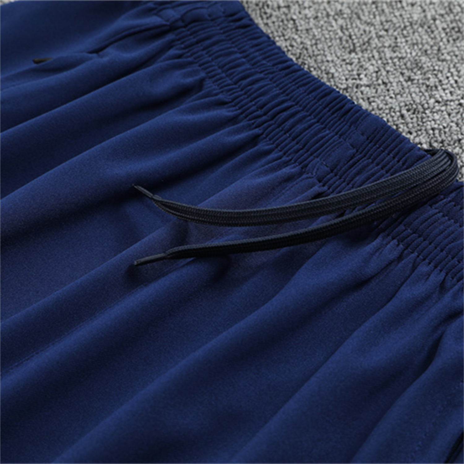 TKH-turbokithub-Real Madrid 25-26 Kids Long Sleeves Training Set - Blue-Gray Camouflage Top & Blue Pants