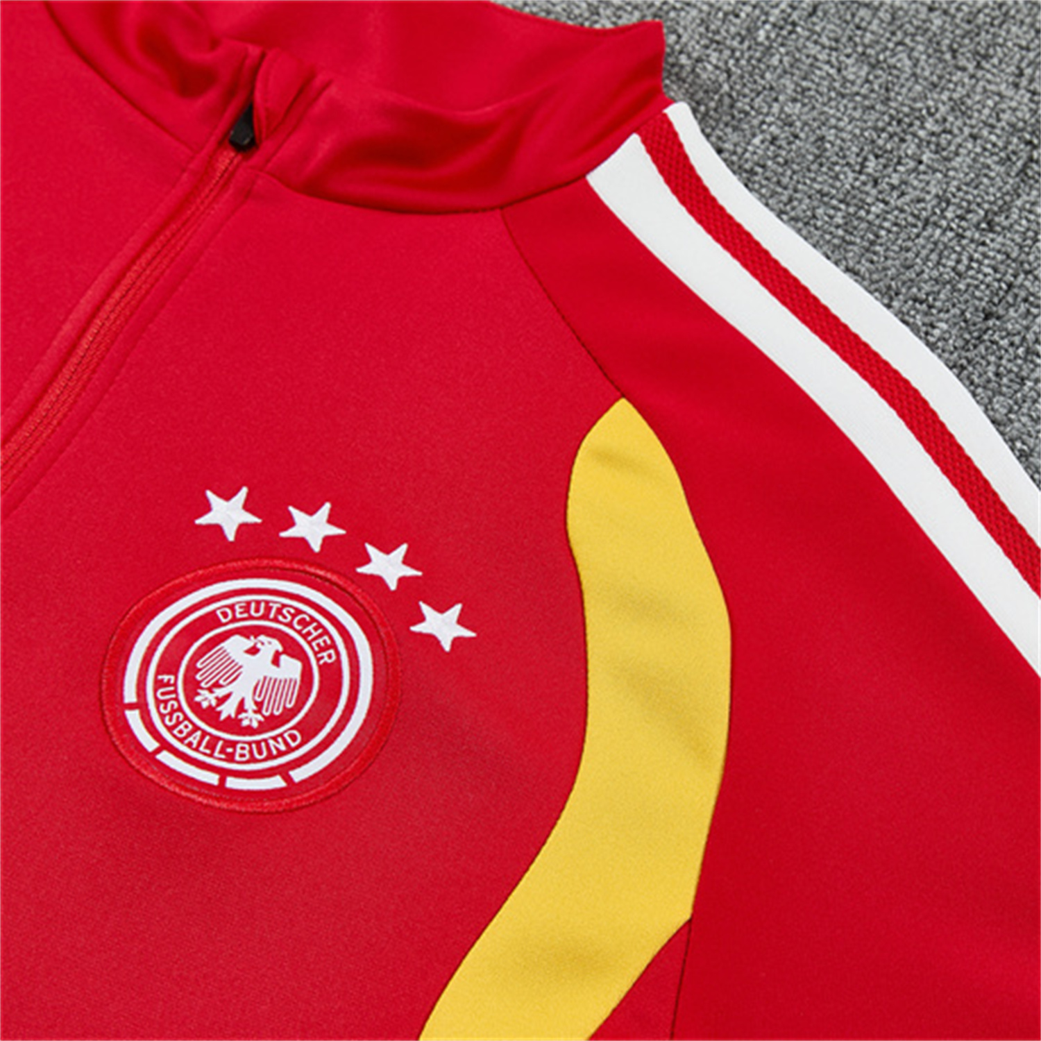 TKH-turbokithub-Germany 2026 Long Sleeve Training Set - Red Top & Pants